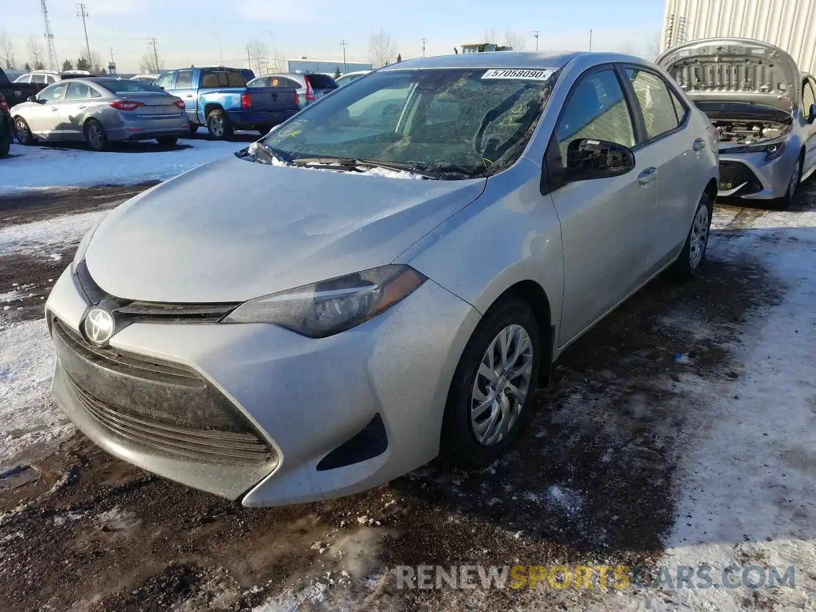 2 Photograph of a damaged car 2T1BURHE0KC221771 TOYOTA COROLLA 2019