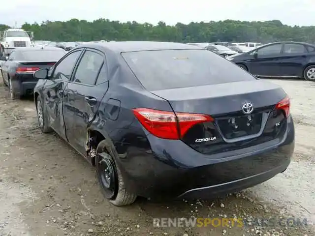 3 Photograph of a damaged car 2T1BURHE0KC222046 TOYOTA COROLLA 2019