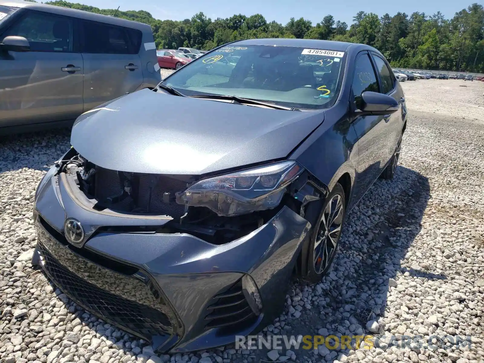 2 Photograph of a damaged car 2T1BURHE0KC222161 TOYOTA COROLLA 2019