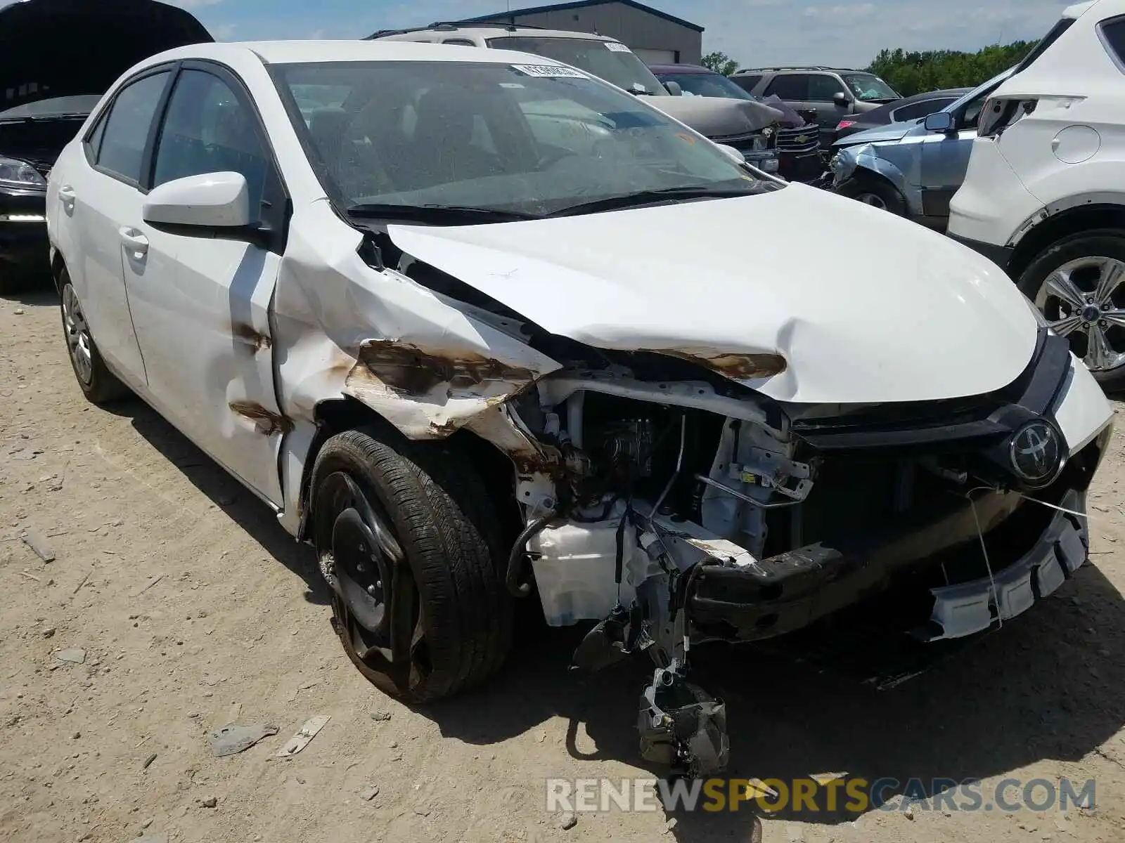 1 Photograph of a damaged car 2T1BURHE0KC222273 TOYOTA COROLLA 2019