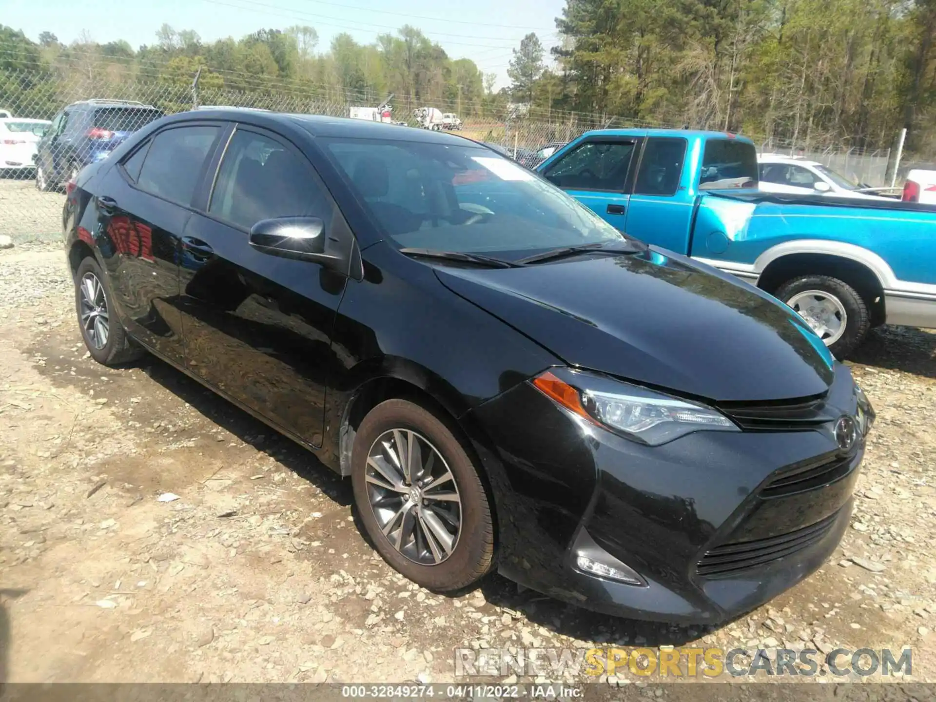 1 Photograph of a damaged car 2T1BURHE0KC222516 TOYOTA COROLLA 2019