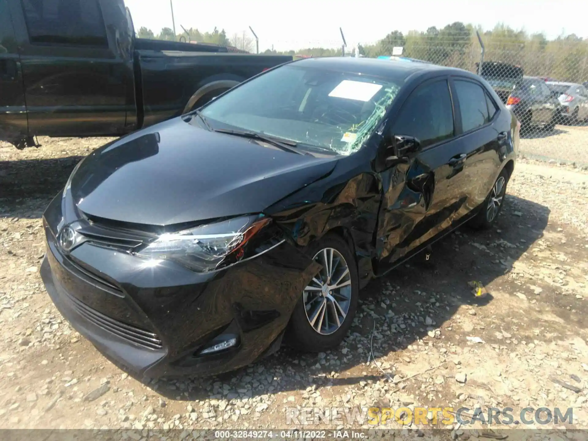 2 Photograph of a damaged car 2T1BURHE0KC222516 TOYOTA COROLLA 2019