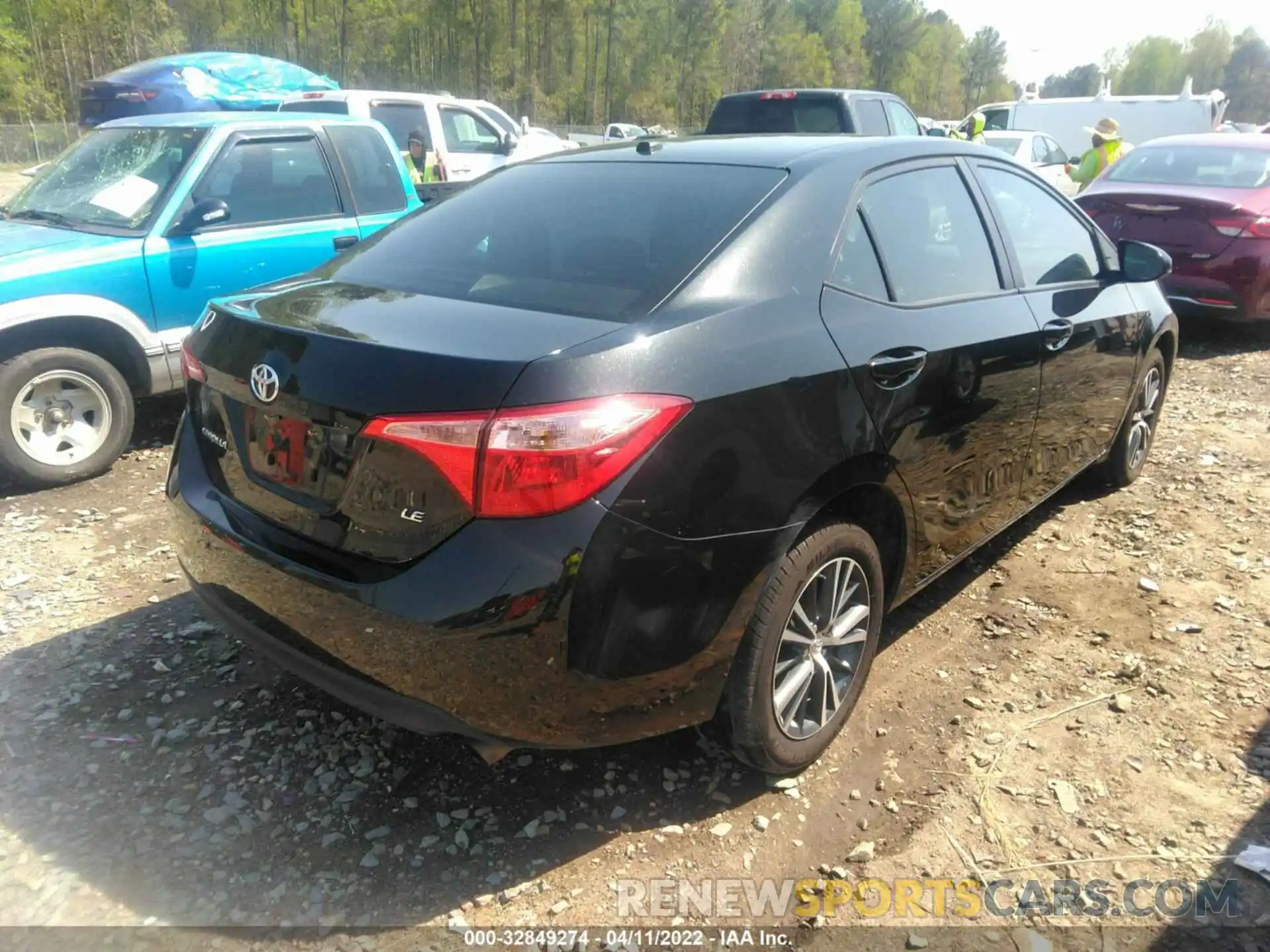 4 Фотография поврежденного автомобиля 2T1BURHE0KC222516 TOYOTA COROLLA 2019