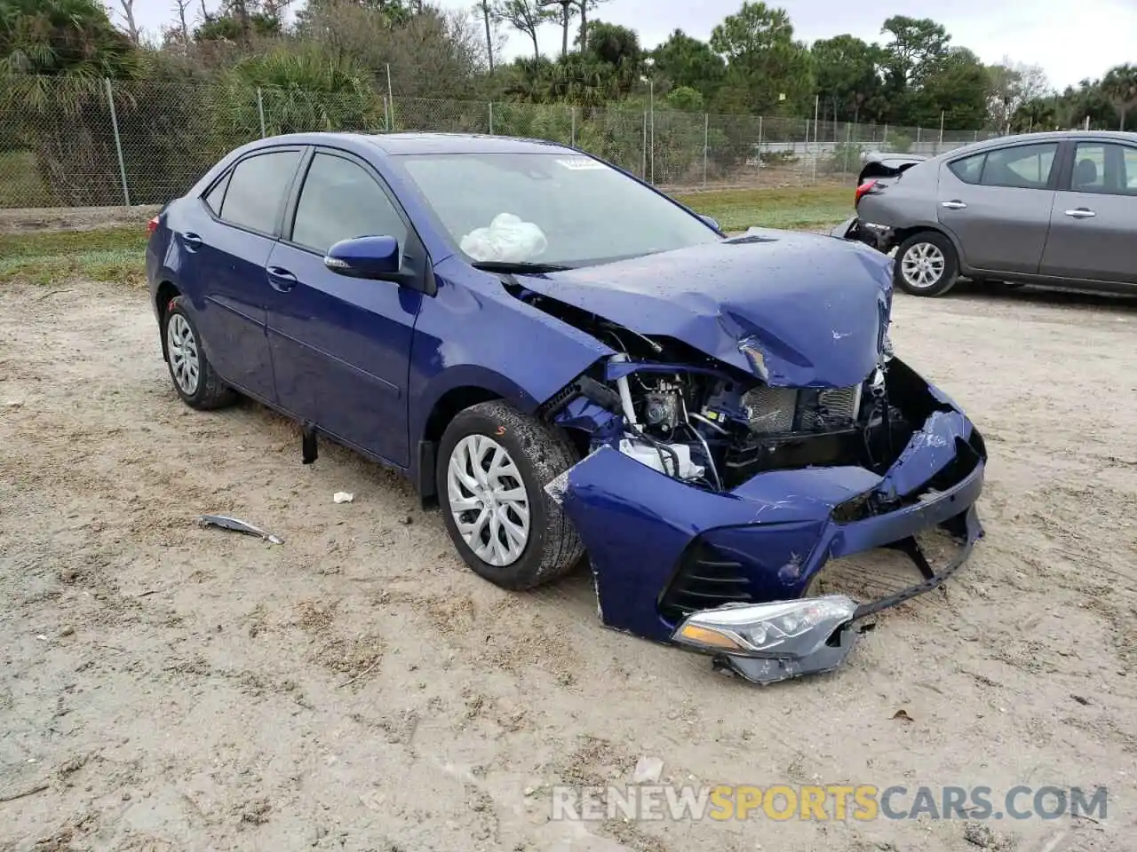 1 Photograph of a damaged car 2T1BURHE0KC222869 TOYOTA COROLLA 2019