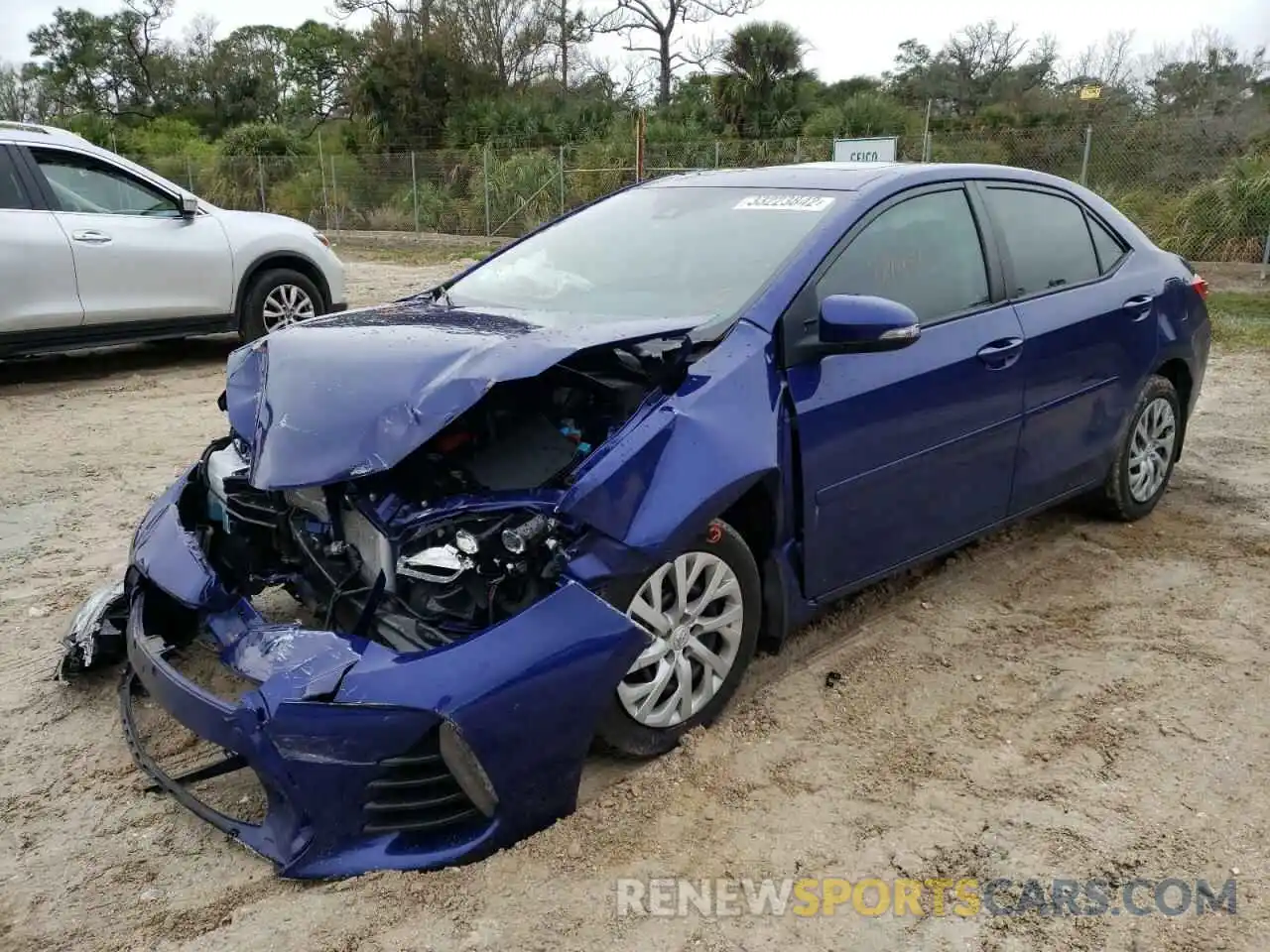 2 Photograph of a damaged car 2T1BURHE0KC222869 TOYOTA COROLLA 2019