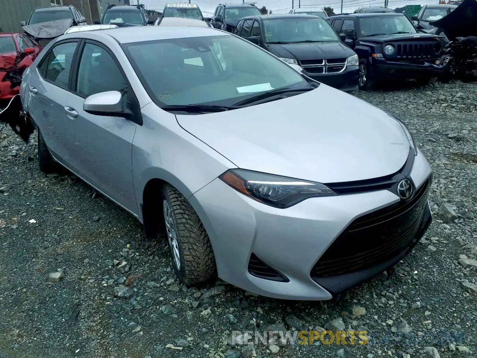 1 Photograph of a damaged car 2T1BURHE0KC223536 TOYOTA COROLLA 2019