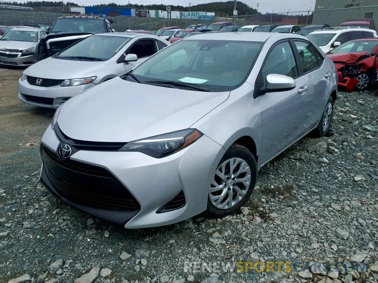 2 Photograph of a damaged car 2T1BURHE0KC223536 TOYOTA COROLLA 2019