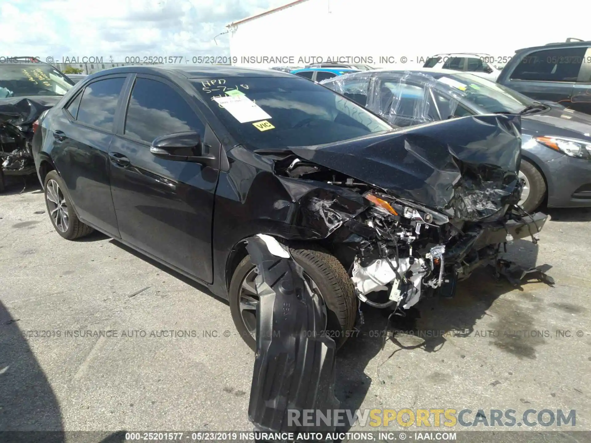 1 Photograph of a damaged car 2T1BURHE0KC223892 TOYOTA COROLLA 2019