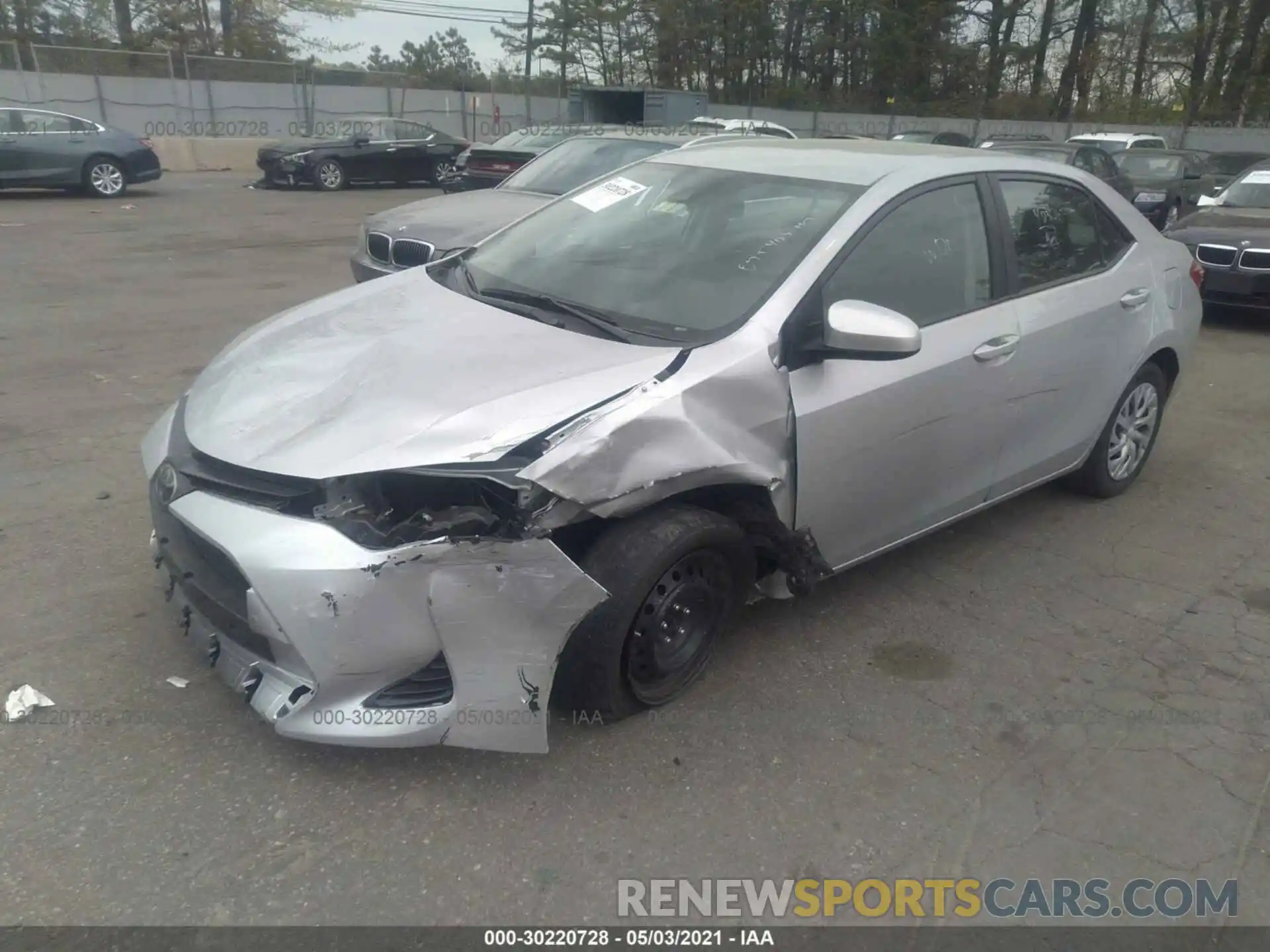 2 Photograph of a damaged car 2T1BURHE0KC223925 TOYOTA COROLLA 2019