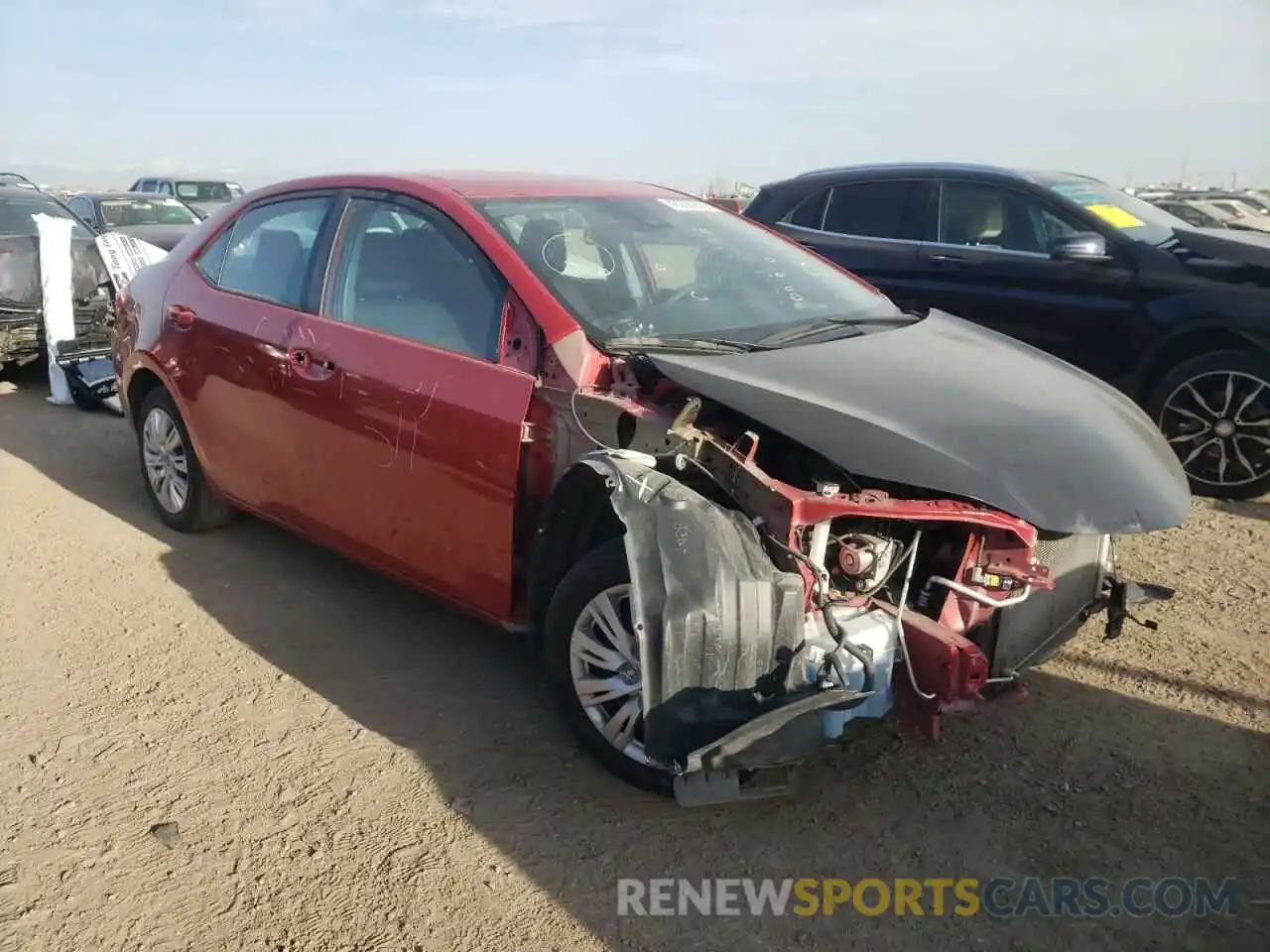 1 Photograph of a damaged car 2T1BURHE0KC224024 TOYOTA COROLLA 2019