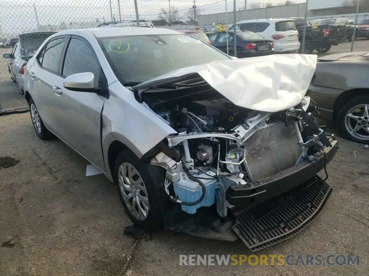 1 Photograph of a damaged car 2T1BURHE0KC224251 TOYOTA COROLLA 2019