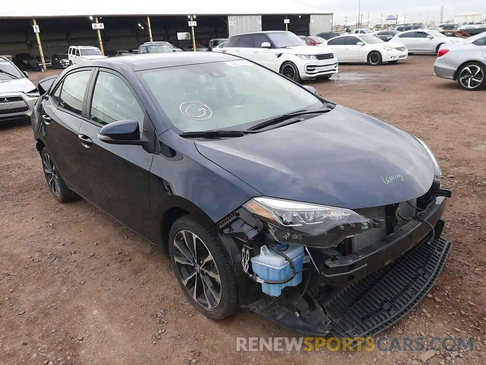 1 Photograph of a damaged car 2T1BURHE0KC224573 TOYOTA COROLLA 2019