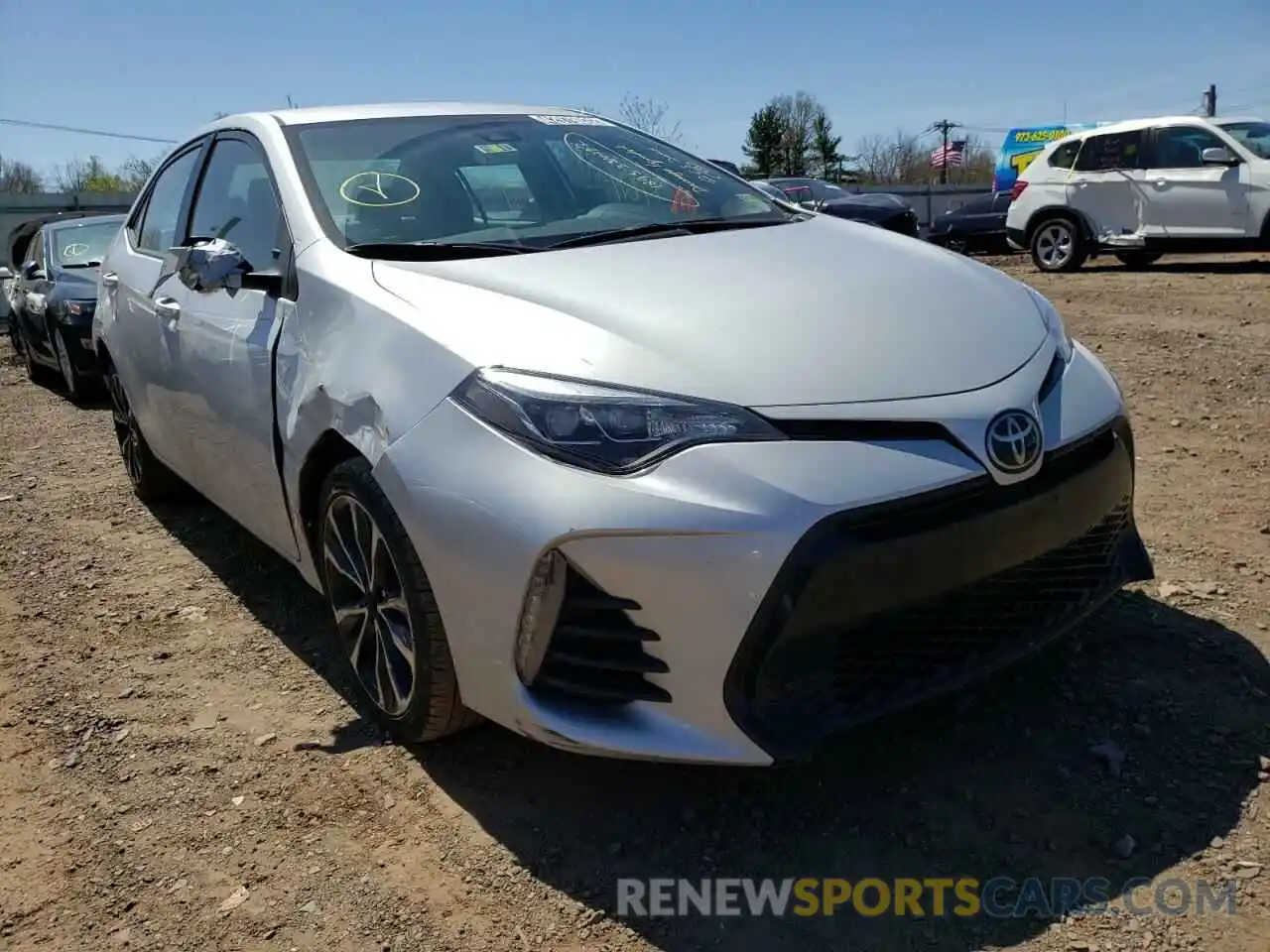 1 Photograph of a damaged car 2T1BURHE0KC225383 TOYOTA COROLLA 2019