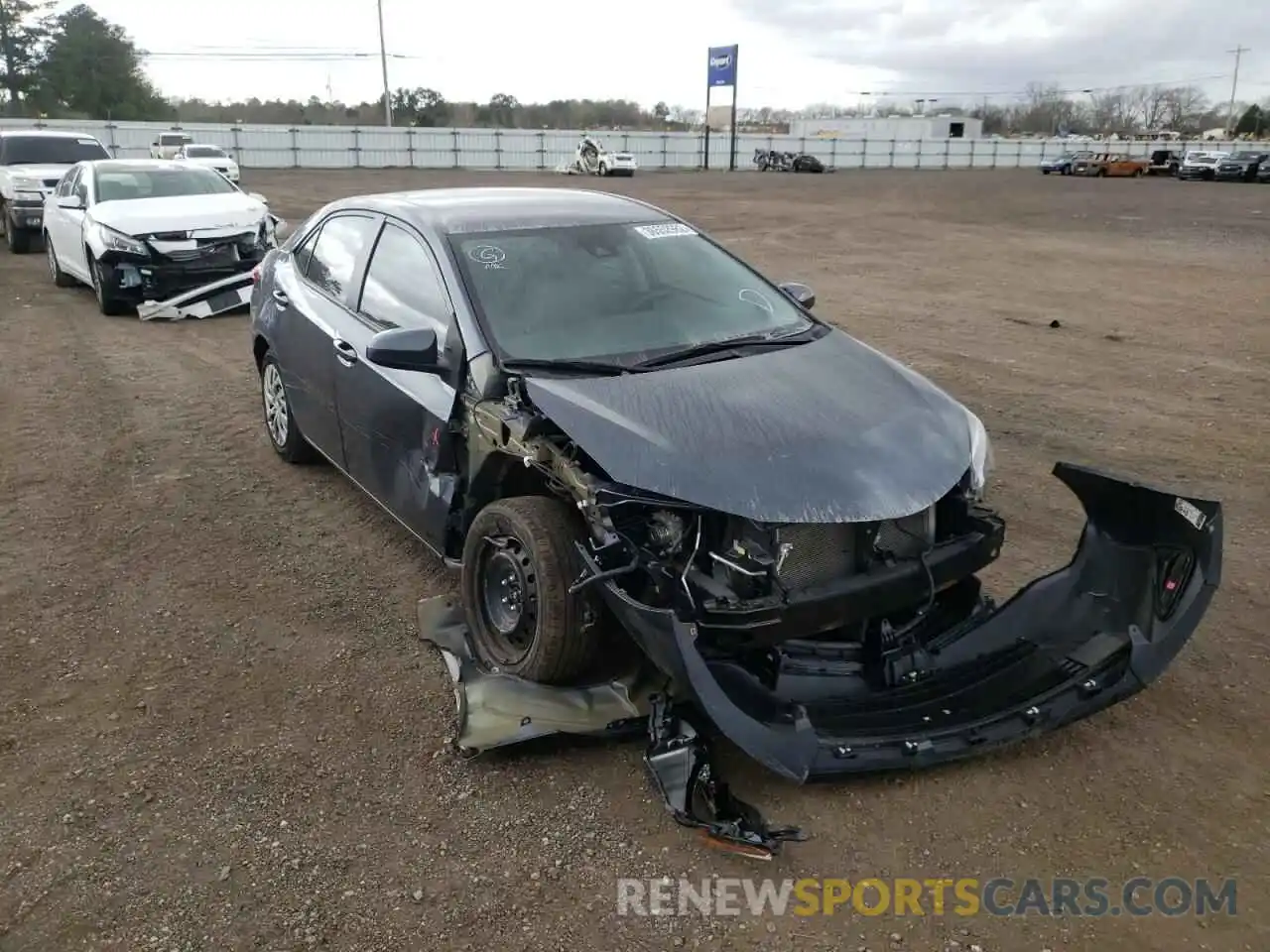 1 Photograph of a damaged car 2T1BURHE0KC225822 TOYOTA COROLLA 2019