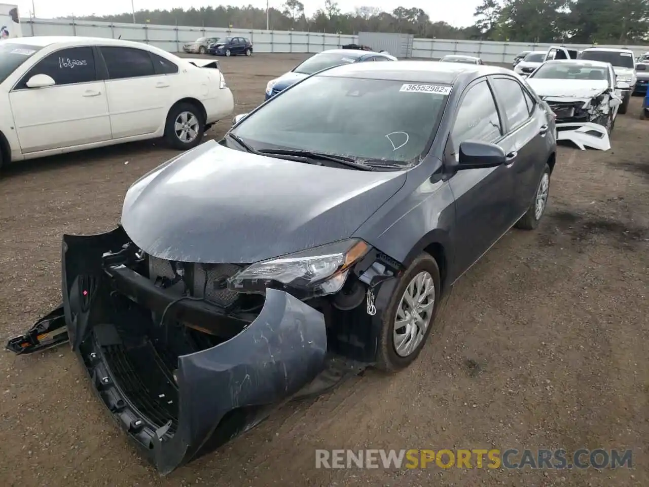 2 Photograph of a damaged car 2T1BURHE0KC225822 TOYOTA COROLLA 2019