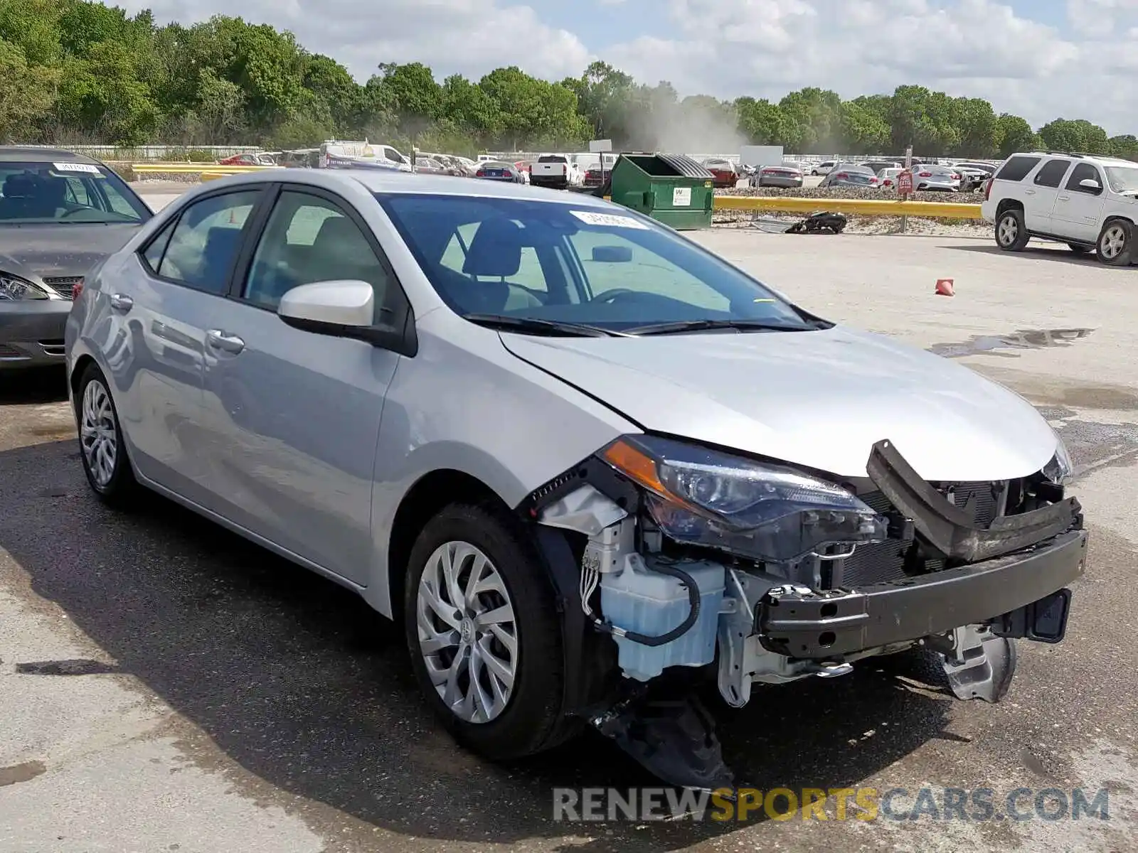 1 Photograph of a damaged car 2T1BURHE0KC226291 TOYOTA COROLLA 2019