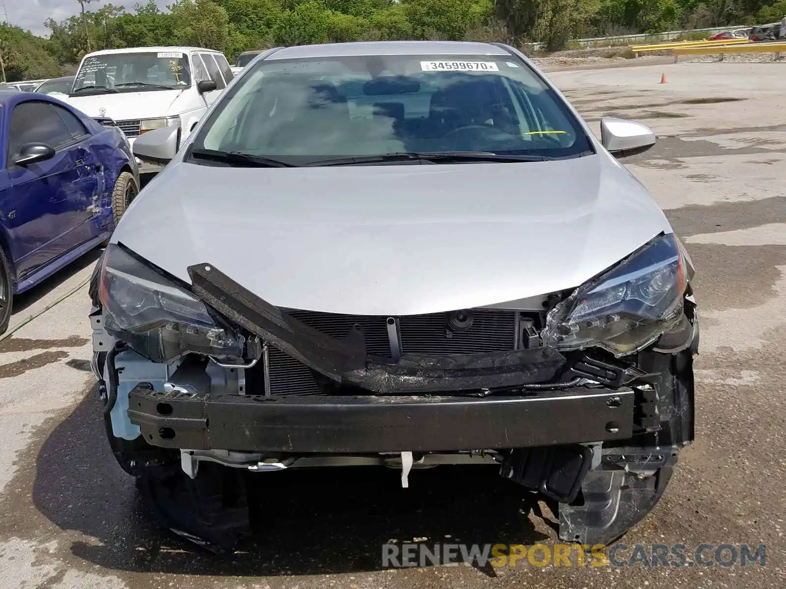 9 Photograph of a damaged car 2T1BURHE0KC226291 TOYOTA COROLLA 2019