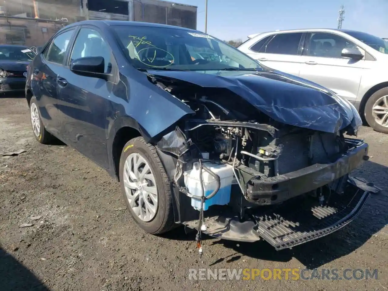 1 Photograph of a damaged car 2T1BURHE0KC227151 TOYOTA COROLLA 2019