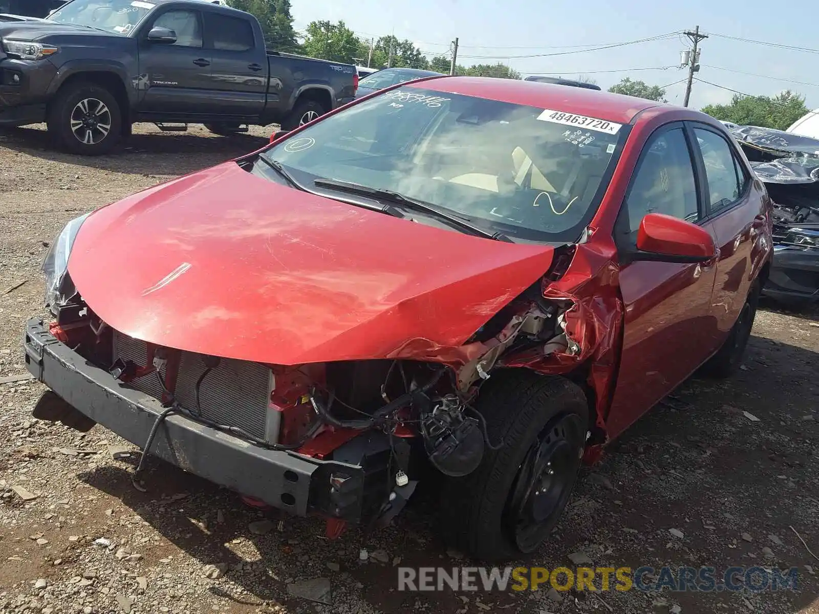 2 Photograph of a damaged car 2T1BURHE0KC227571 TOYOTA COROLLA 2019