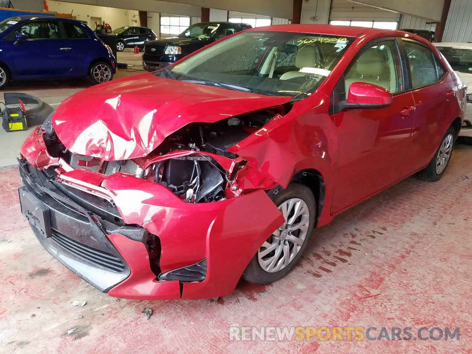 2 Photograph of a damaged car 2T1BURHE0KC228283 TOYOTA COROLLA 2019