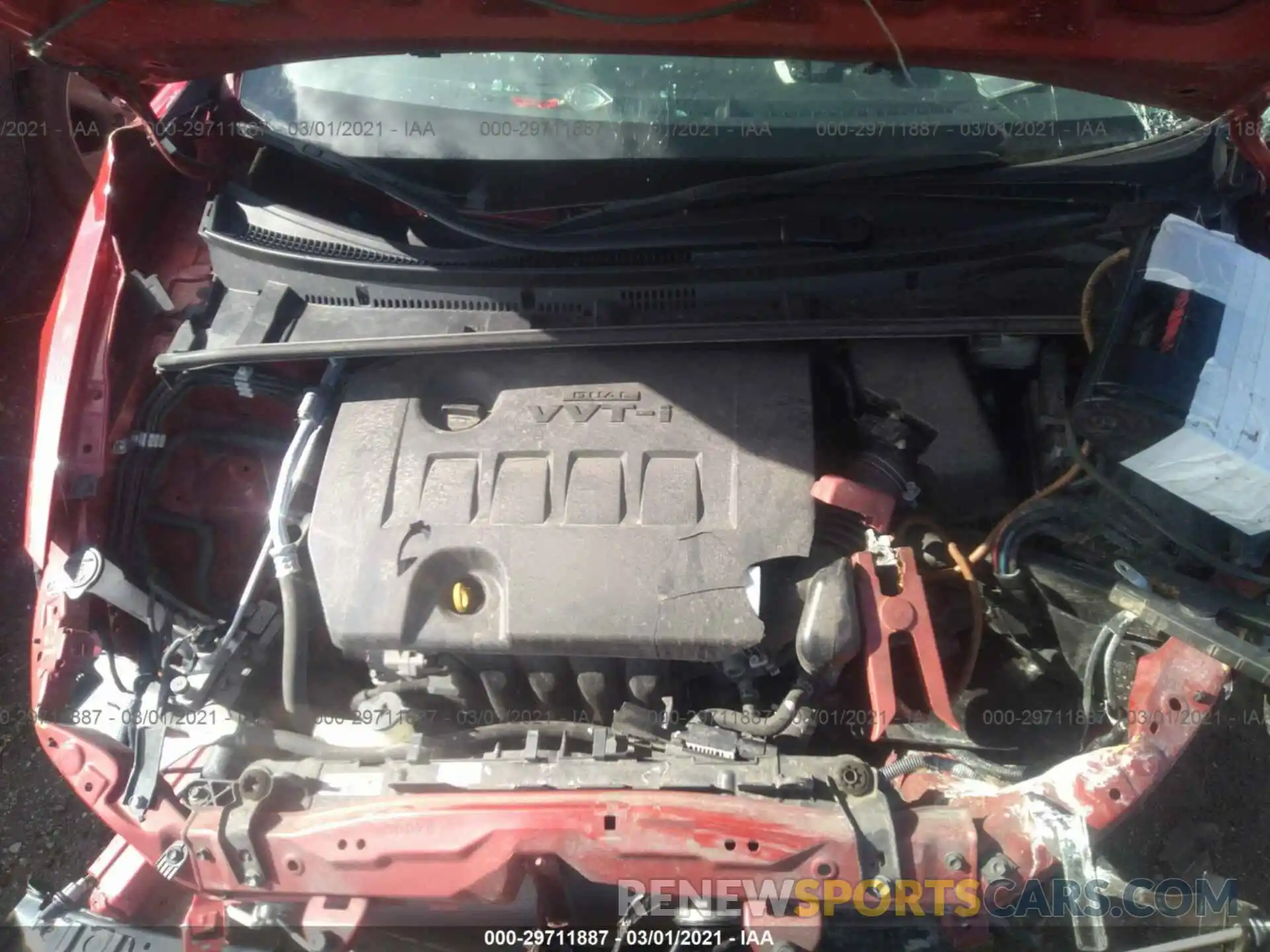 10 Photograph of a damaged car 2T1BURHE0KC228462 TOYOTA COROLLA 2019