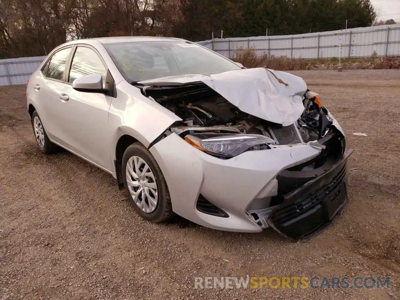 1 Photograph of a damaged car 2T1BURHE0KC228686 TOYOTA COROLLA 2019