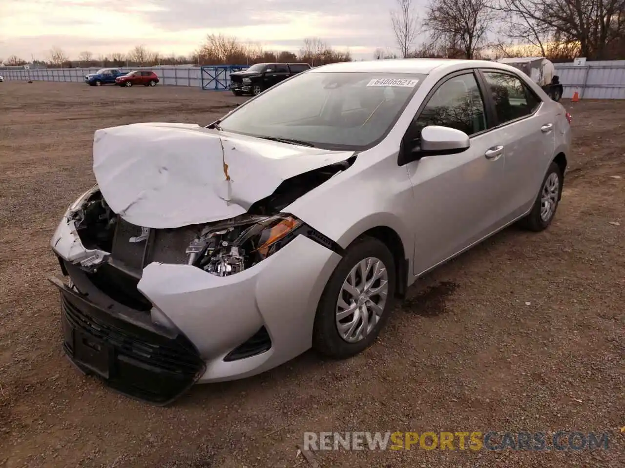 2 Photograph of a damaged car 2T1BURHE0KC228686 TOYOTA COROLLA 2019