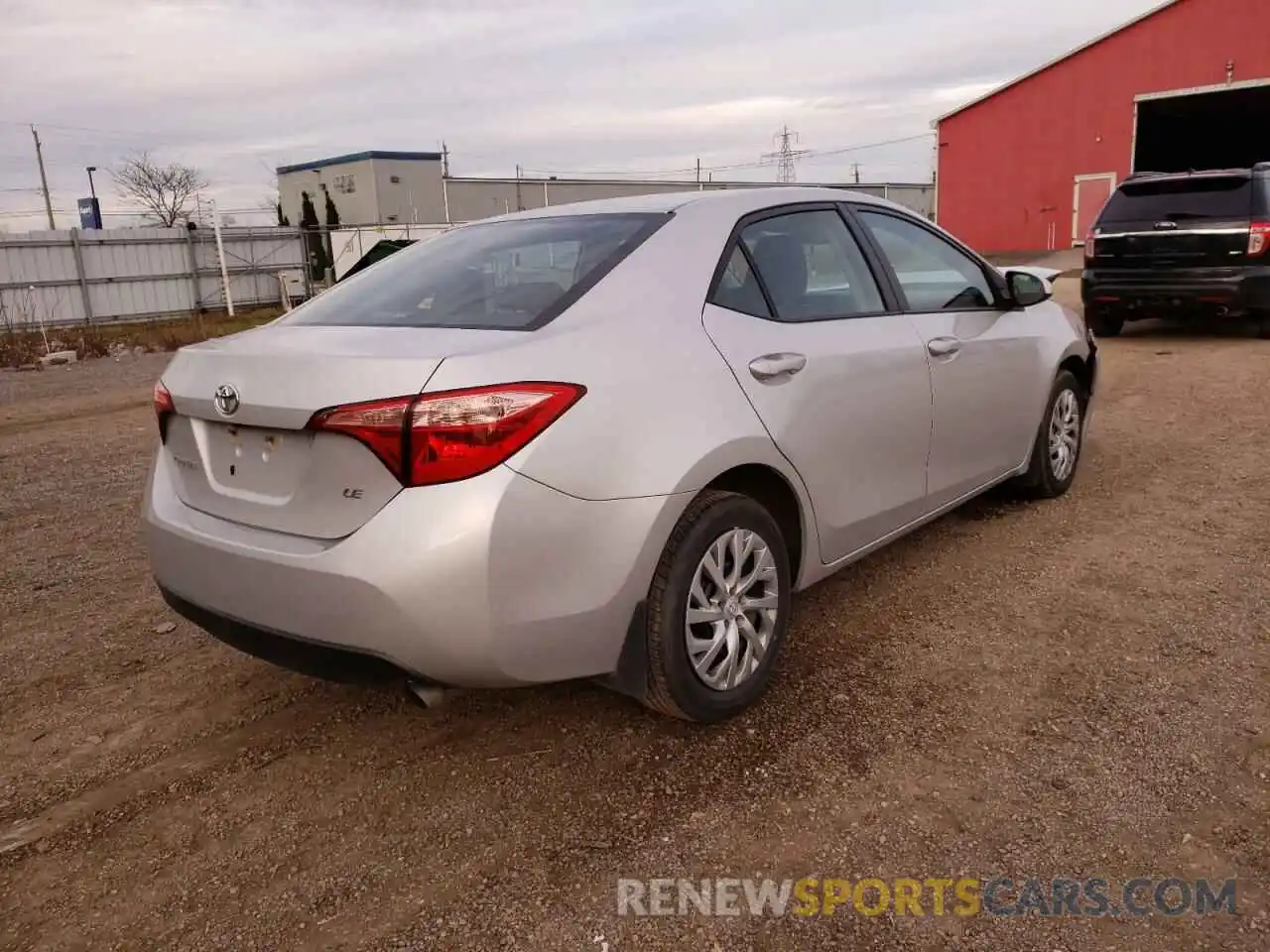 4 Photograph of a damaged car 2T1BURHE0KC228686 TOYOTA COROLLA 2019