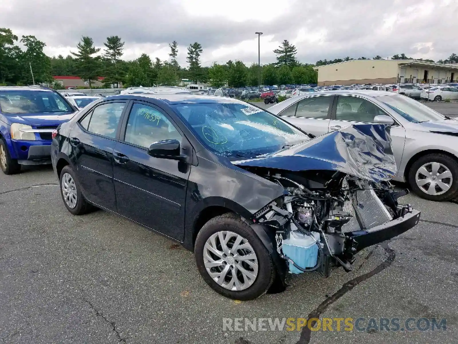 1 Photograph of a damaged car 2T1BURHE0KC228705 TOYOTA COROLLA 2019
