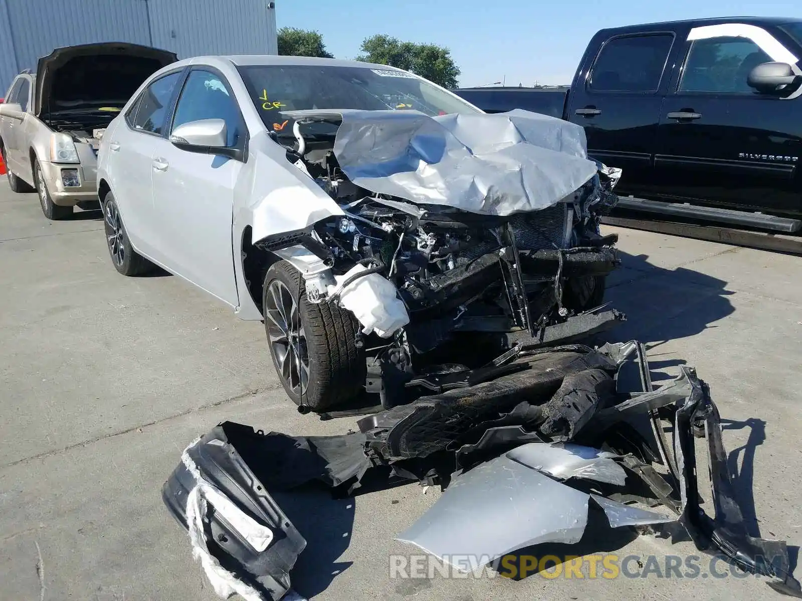 1 Photograph of a damaged car 2T1BURHE0KC228770 TOYOTA COROLLA 2019