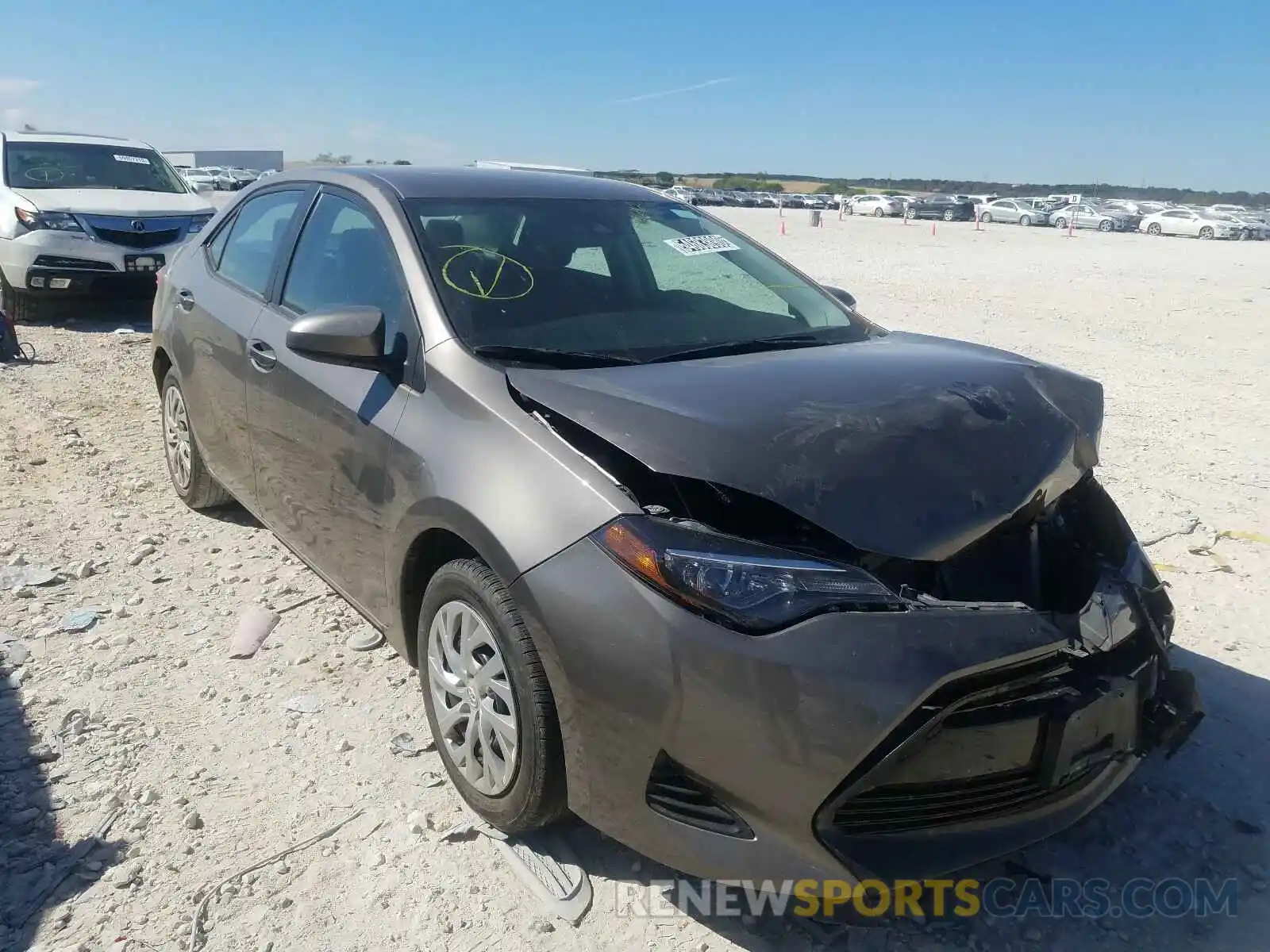 1 Photograph of a damaged car 2T1BURHE0KC229692 TOYOTA COROLLA 2019