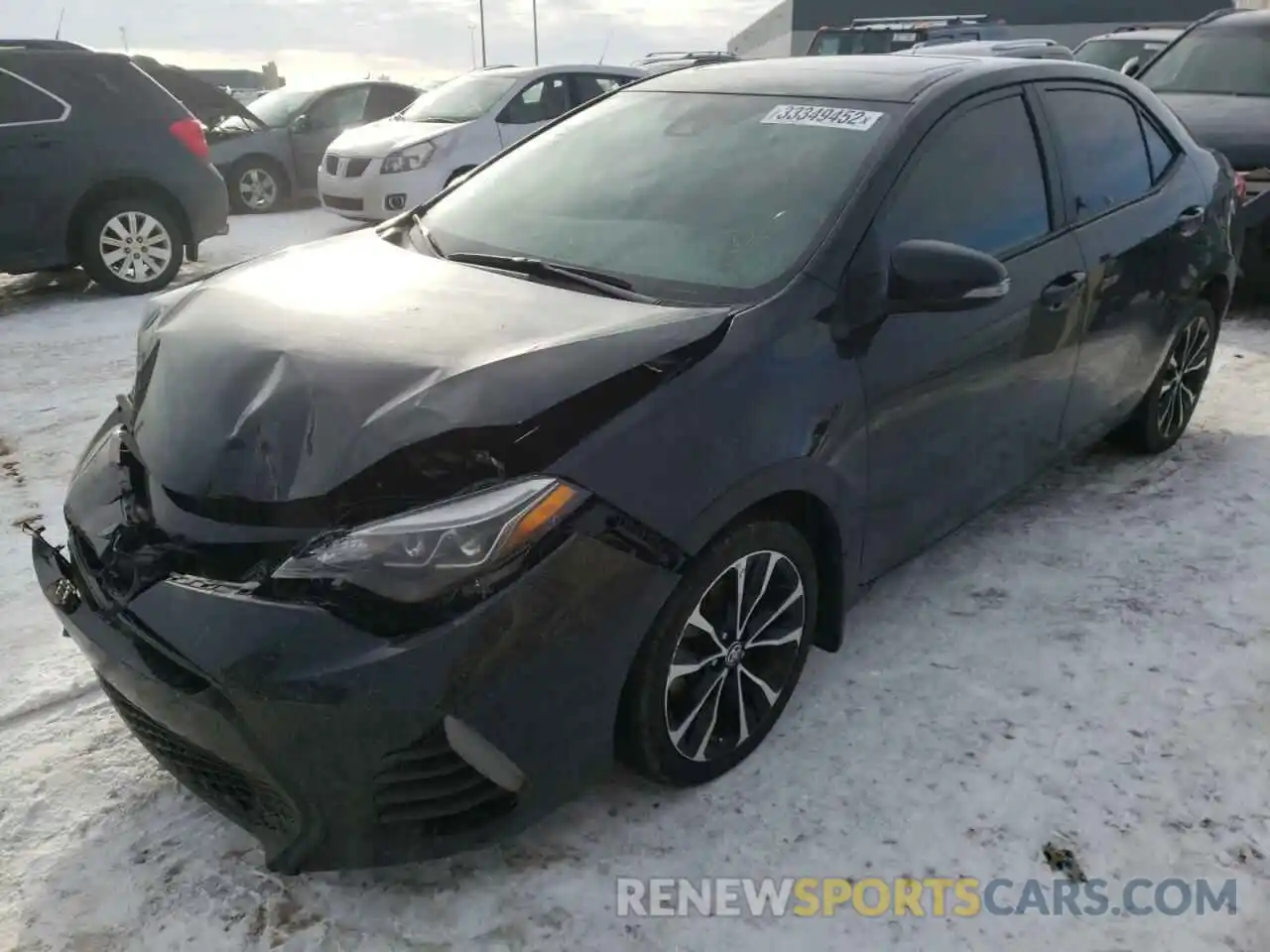 2 Photograph of a damaged car 2T1BURHE0KC229790 TOYOTA COROLLA 2019