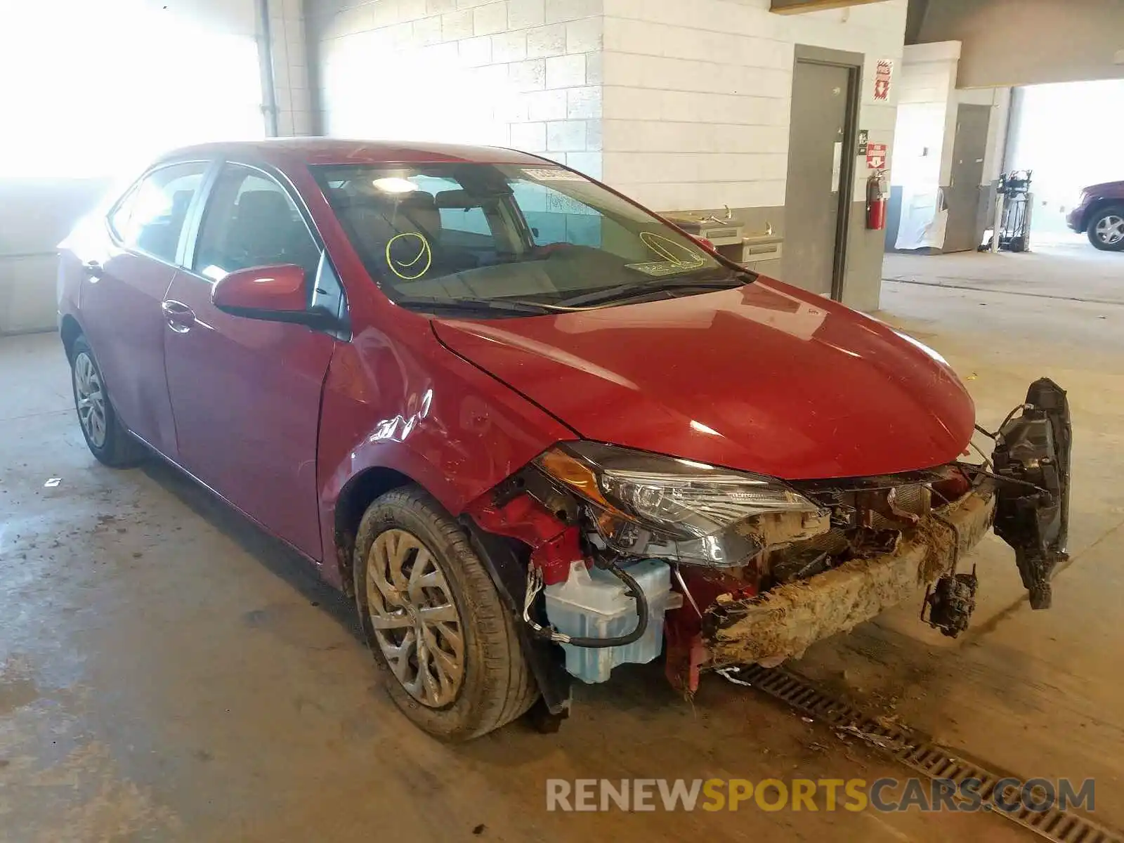 1 Photograph of a damaged car 2T1BURHE0KC229871 TOYOTA COROLLA 2019