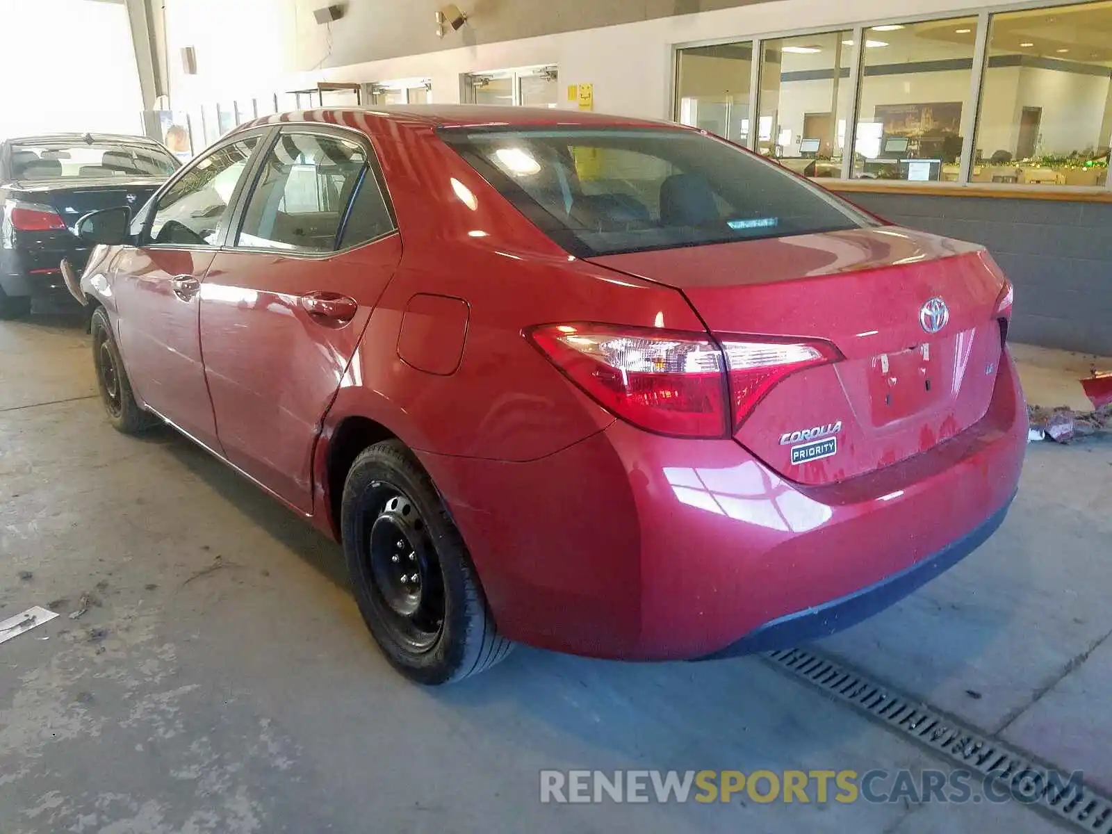 3 Photograph of a damaged car 2T1BURHE0KC229871 TOYOTA COROLLA 2019