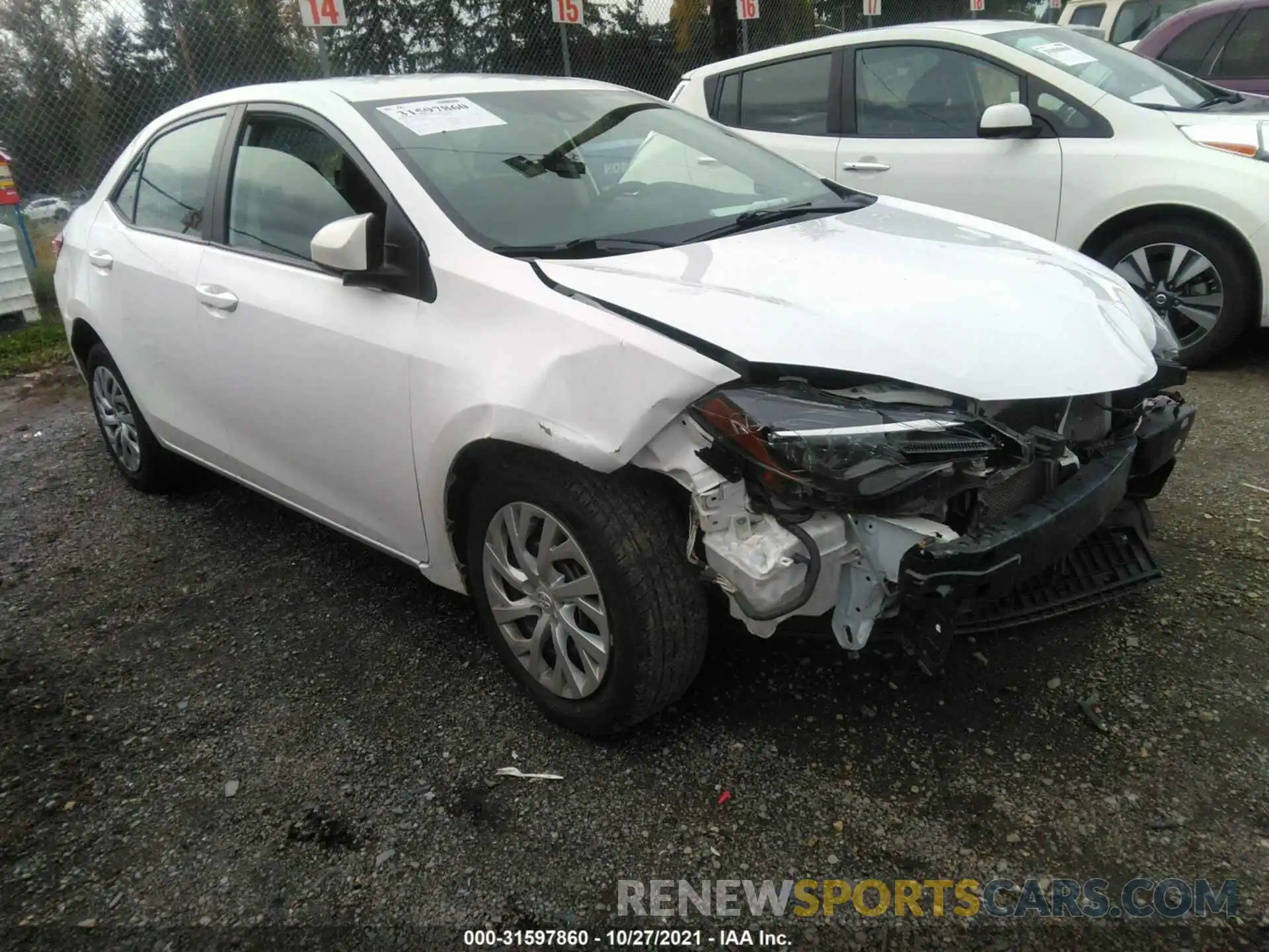 1 Photograph of a damaged car 2T1BURHE0KC230230 TOYOTA COROLLA 2019