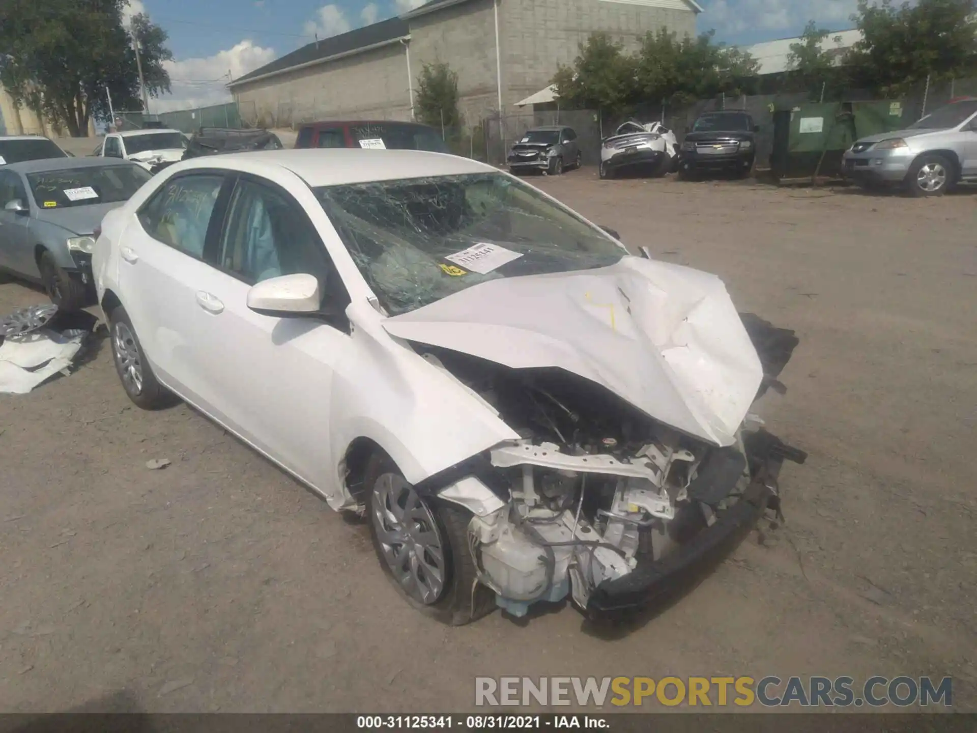 1 Photograph of a damaged car 2T1BURHE0KC230566 TOYOTA COROLLA 2019