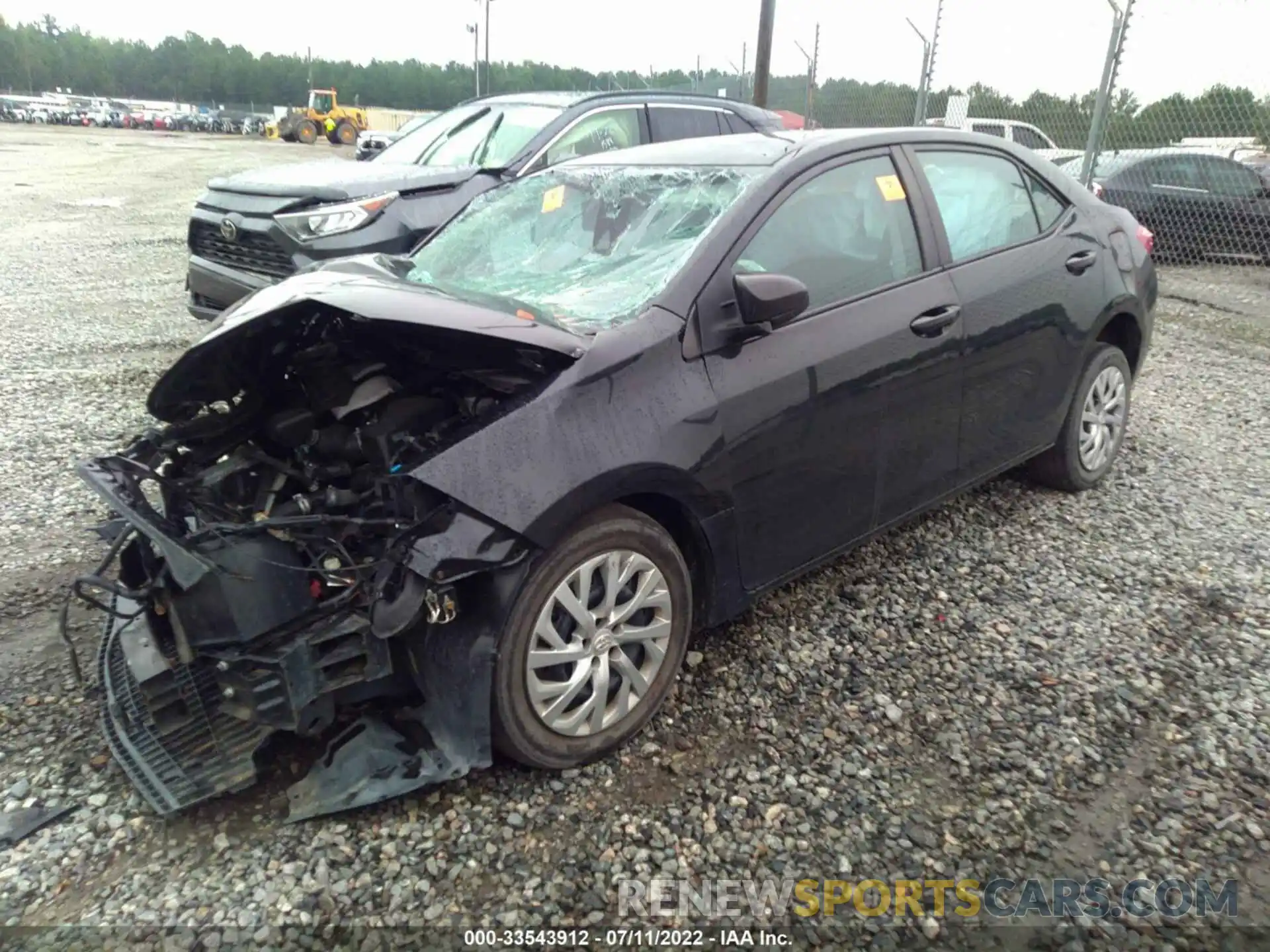 2 Photograph of a damaged car 2T1BURHE0KC230597 TOYOTA COROLLA 2019