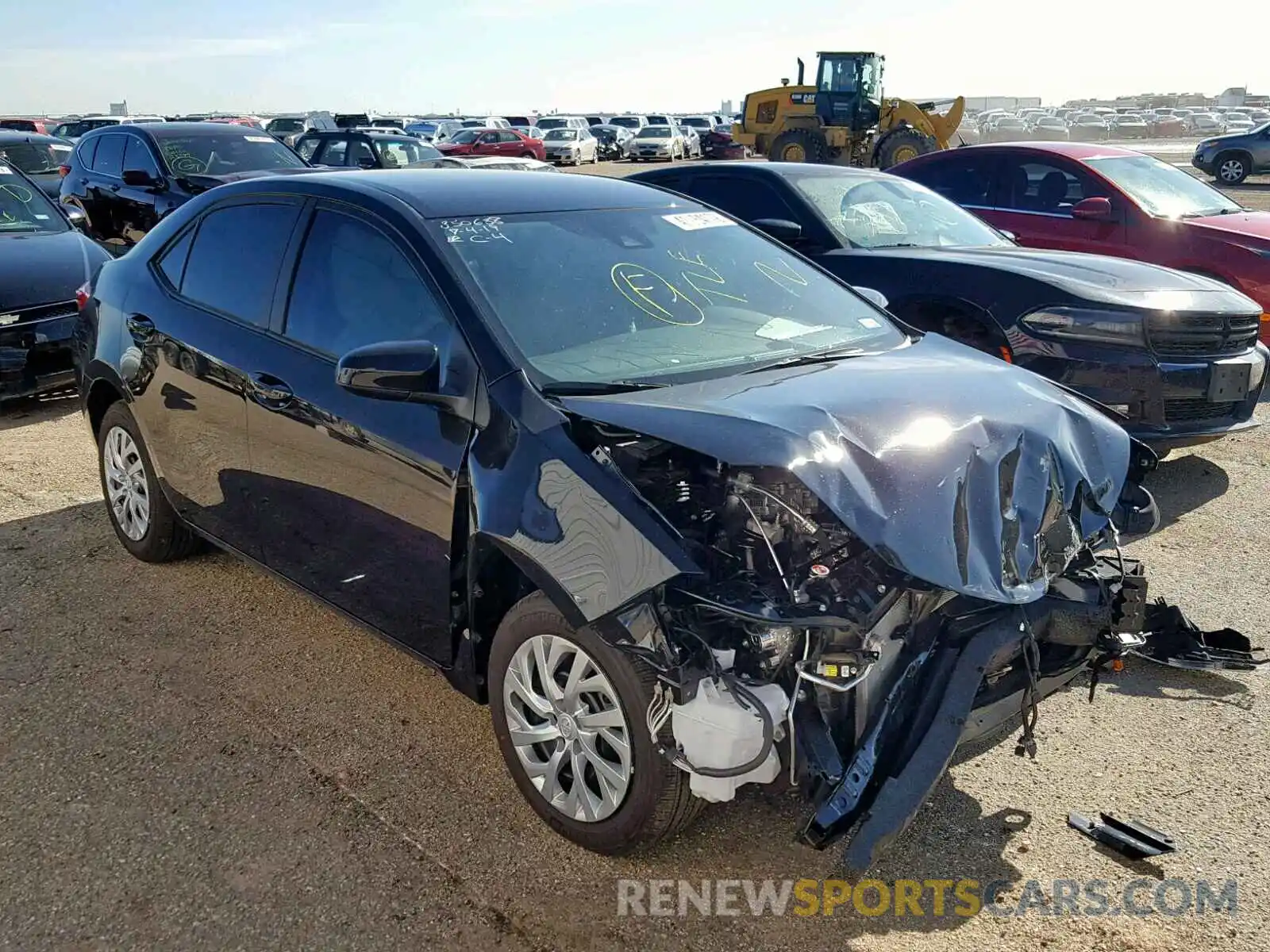 1 Photograph of a damaged car 2T1BURHE0KC230888 TOYOTA COROLLA 2019