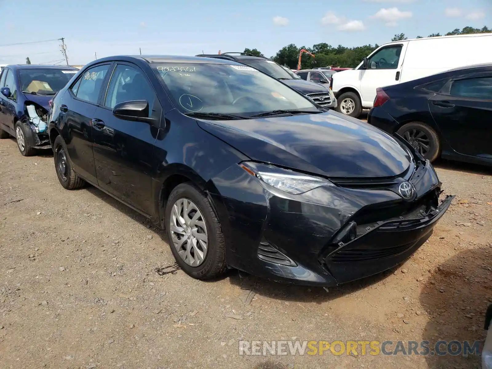 1 Photograph of a damaged car 2T1BURHE0KC231488 TOYOTA COROLLA 2019