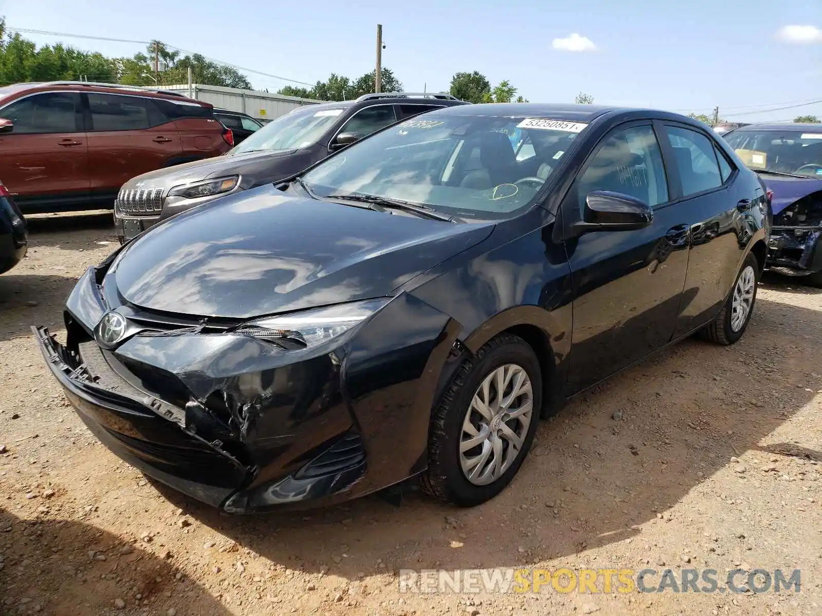 2 Photograph of a damaged car 2T1BURHE0KC231488 TOYOTA COROLLA 2019