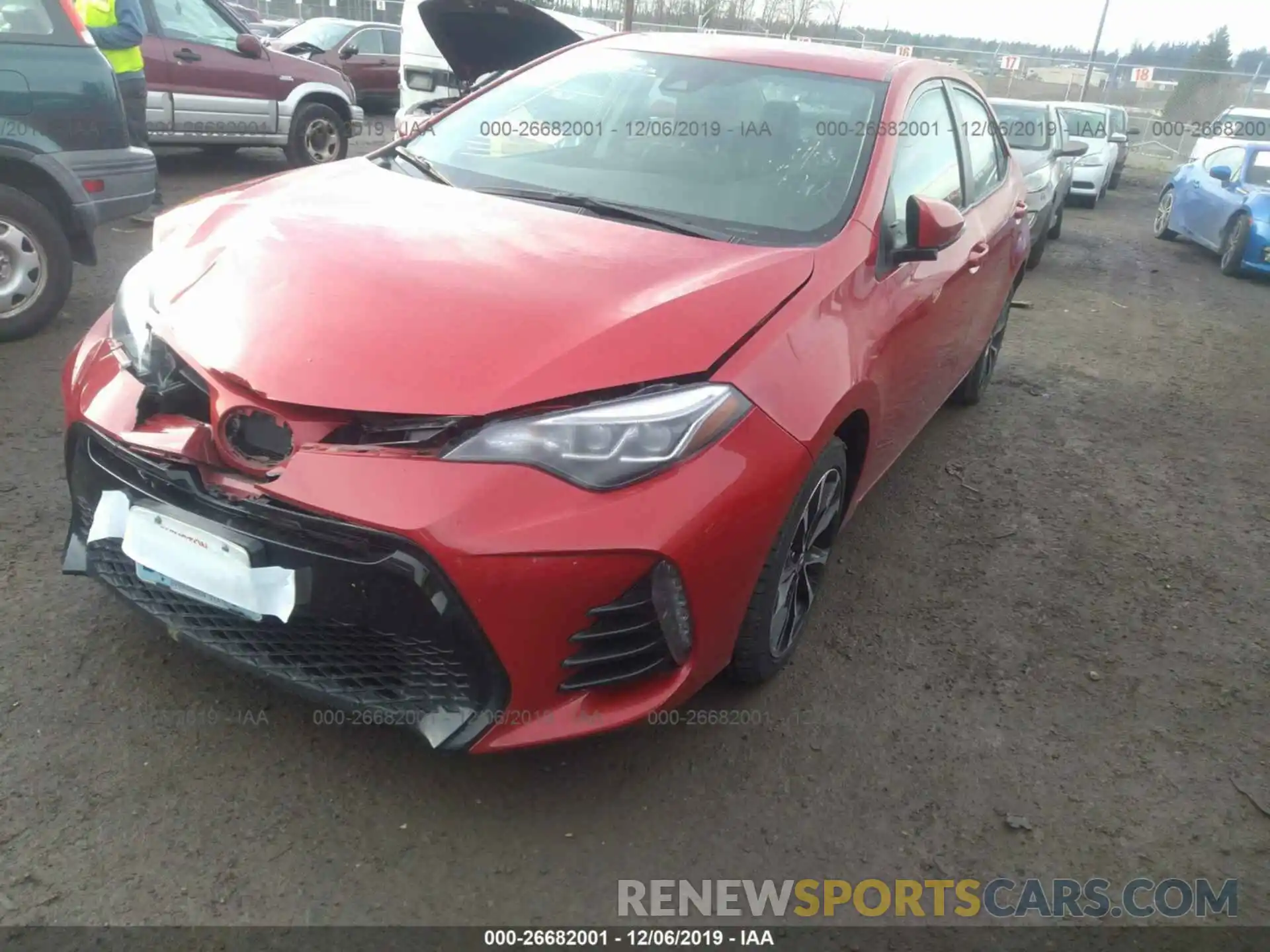 2 Photograph of a damaged car 2T1BURHE0KC231605 TOYOTA COROLLA 2019