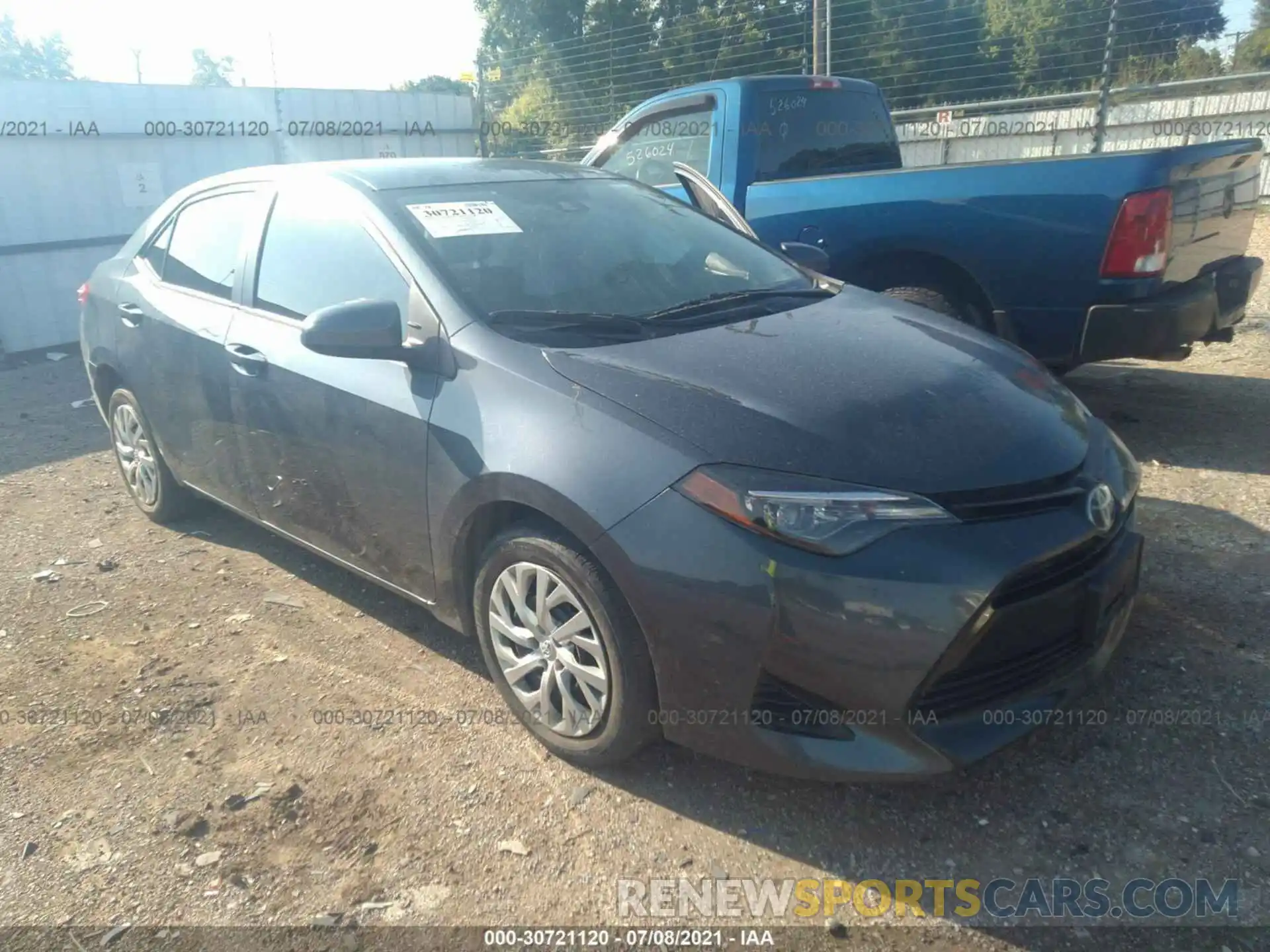 1 Photograph of a damaged car 2T1BURHE0KC231961 TOYOTA COROLLA 2019