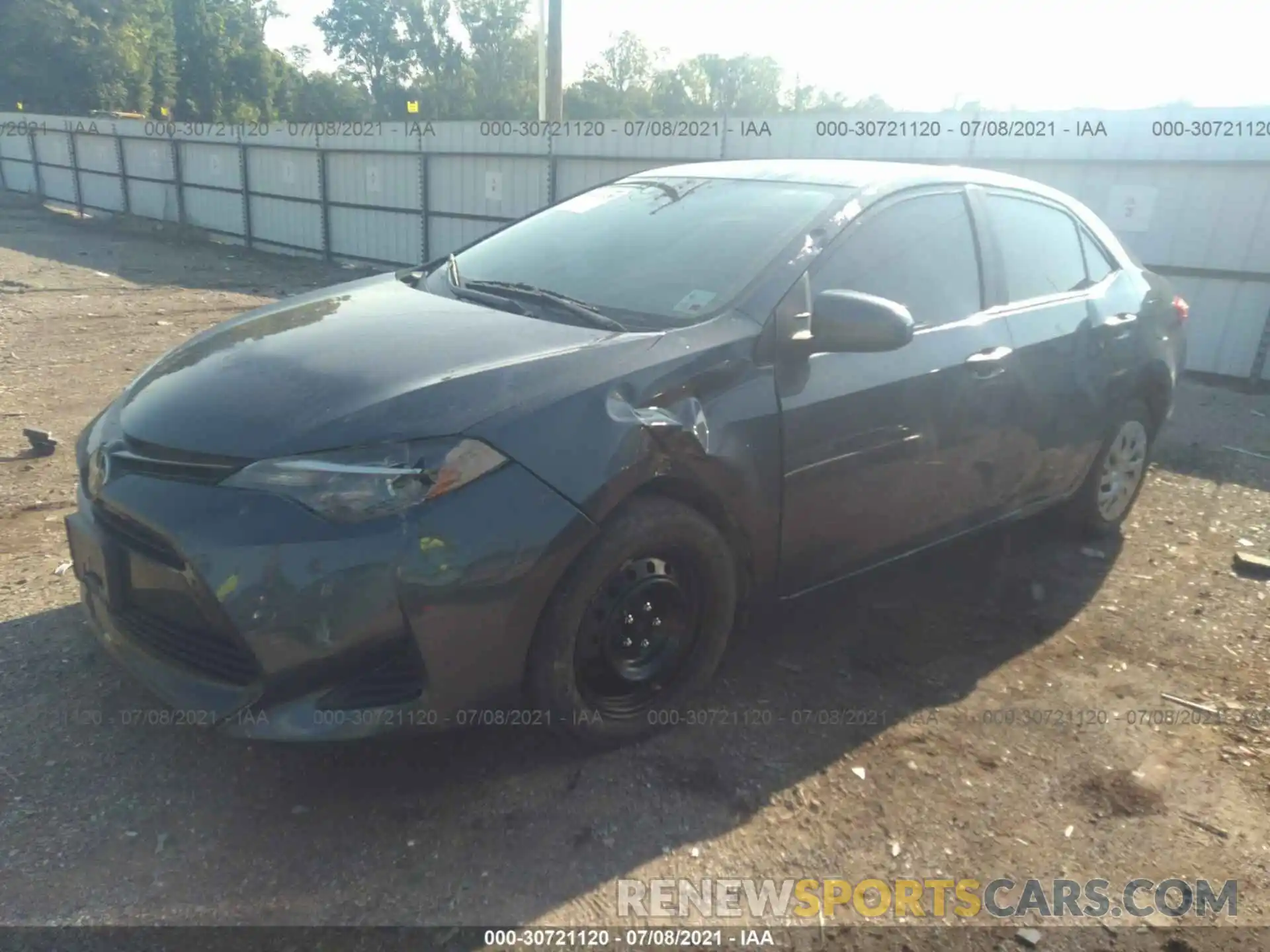 2 Photograph of a damaged car 2T1BURHE0KC231961 TOYOTA COROLLA 2019