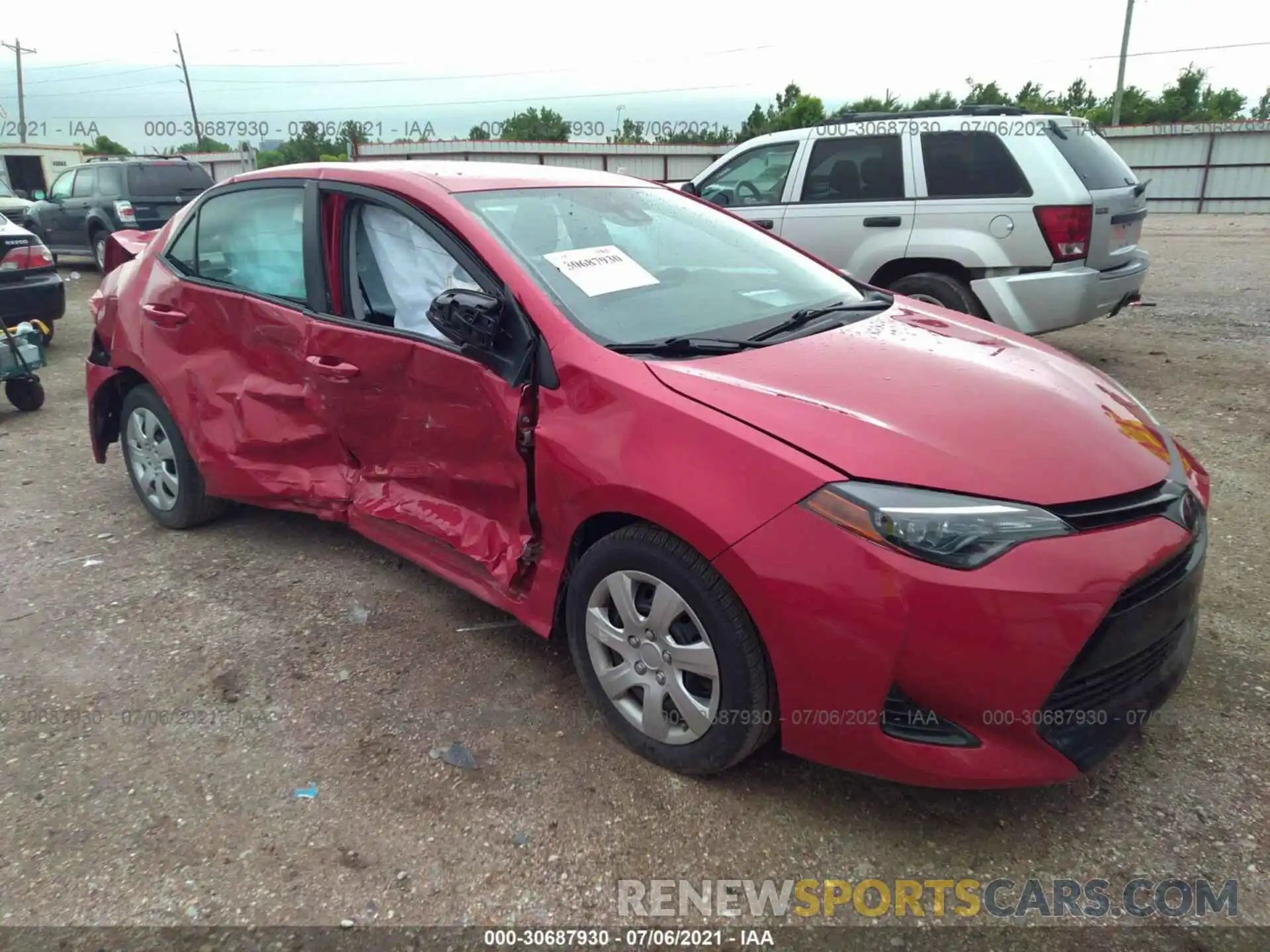 1 Photograph of a damaged car 2T1BURHE0KC232060 TOYOTA COROLLA 2019