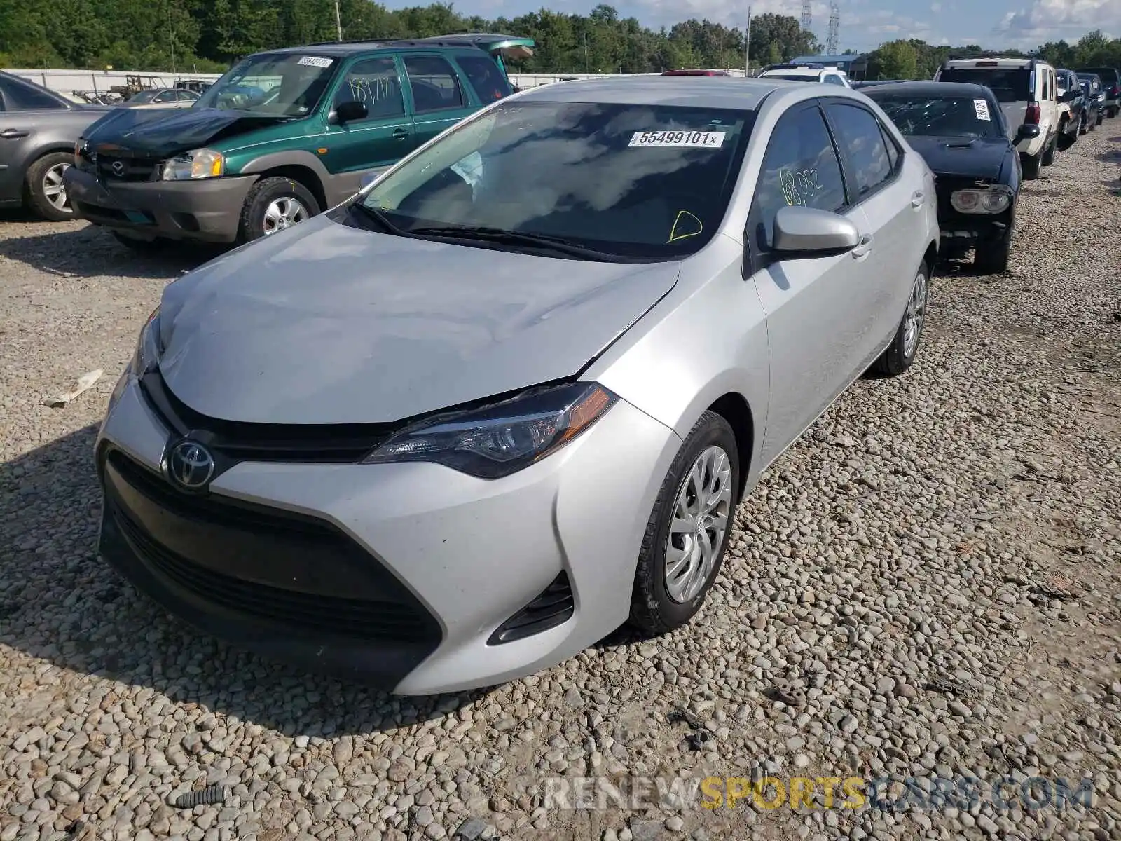 2 Photograph of a damaged car 2T1BURHE0KC232091 TOYOTA COROLLA 2019