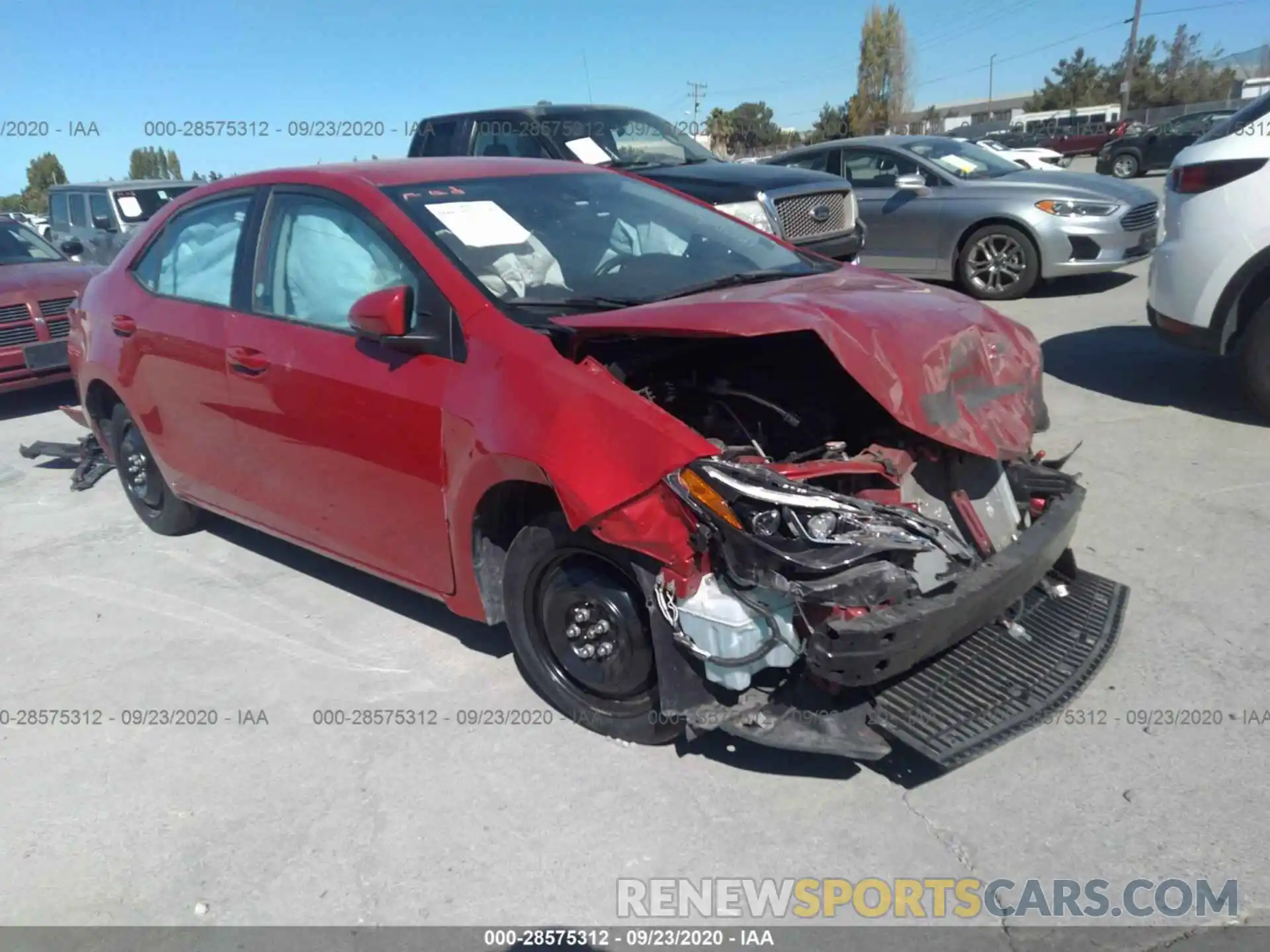 1 Photograph of a damaged car 2T1BURHE0KC232589 TOYOTA COROLLA 2019