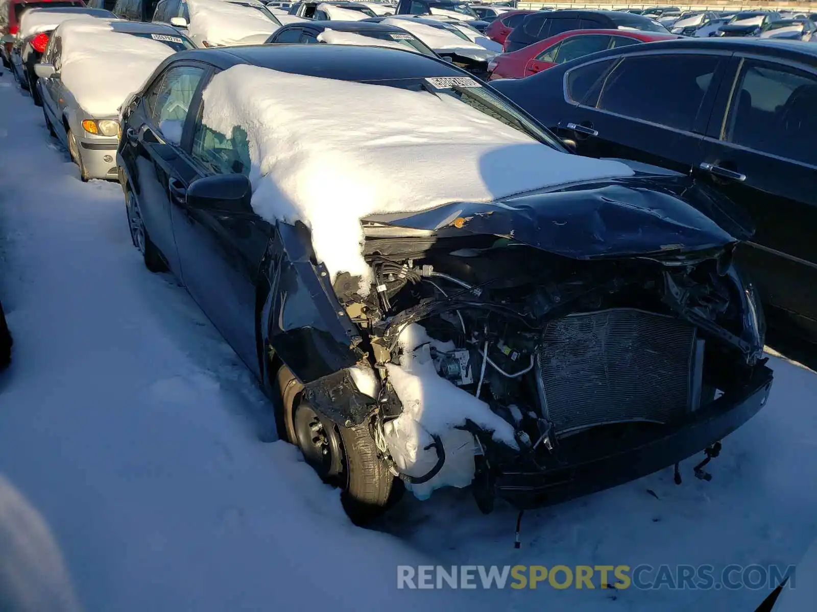 1 Photograph of a damaged car 2T1BURHE0KC233578 TOYOTA COROLLA 2019