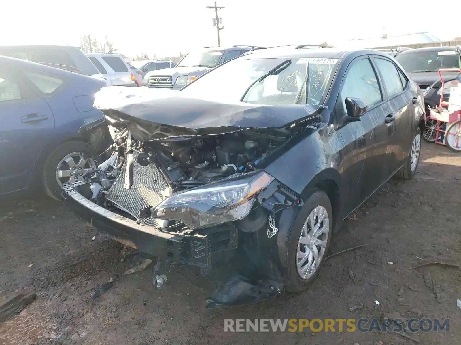 2 Photograph of a damaged car 2T1BURHE0KC233578 TOYOTA COROLLA 2019