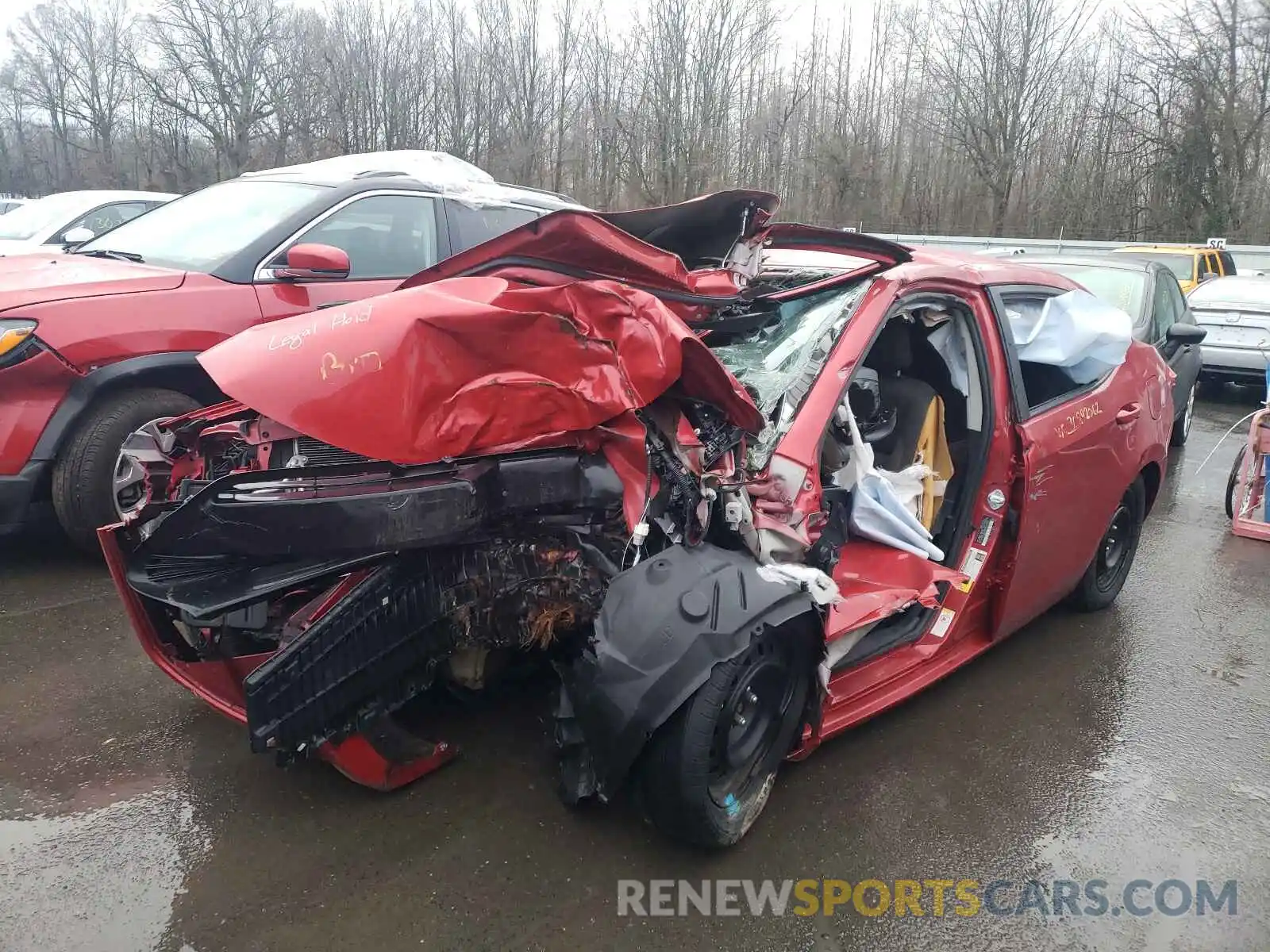 2 Photograph of a damaged car 2T1BURHE0KC234021 TOYOTA COROLLA 2019