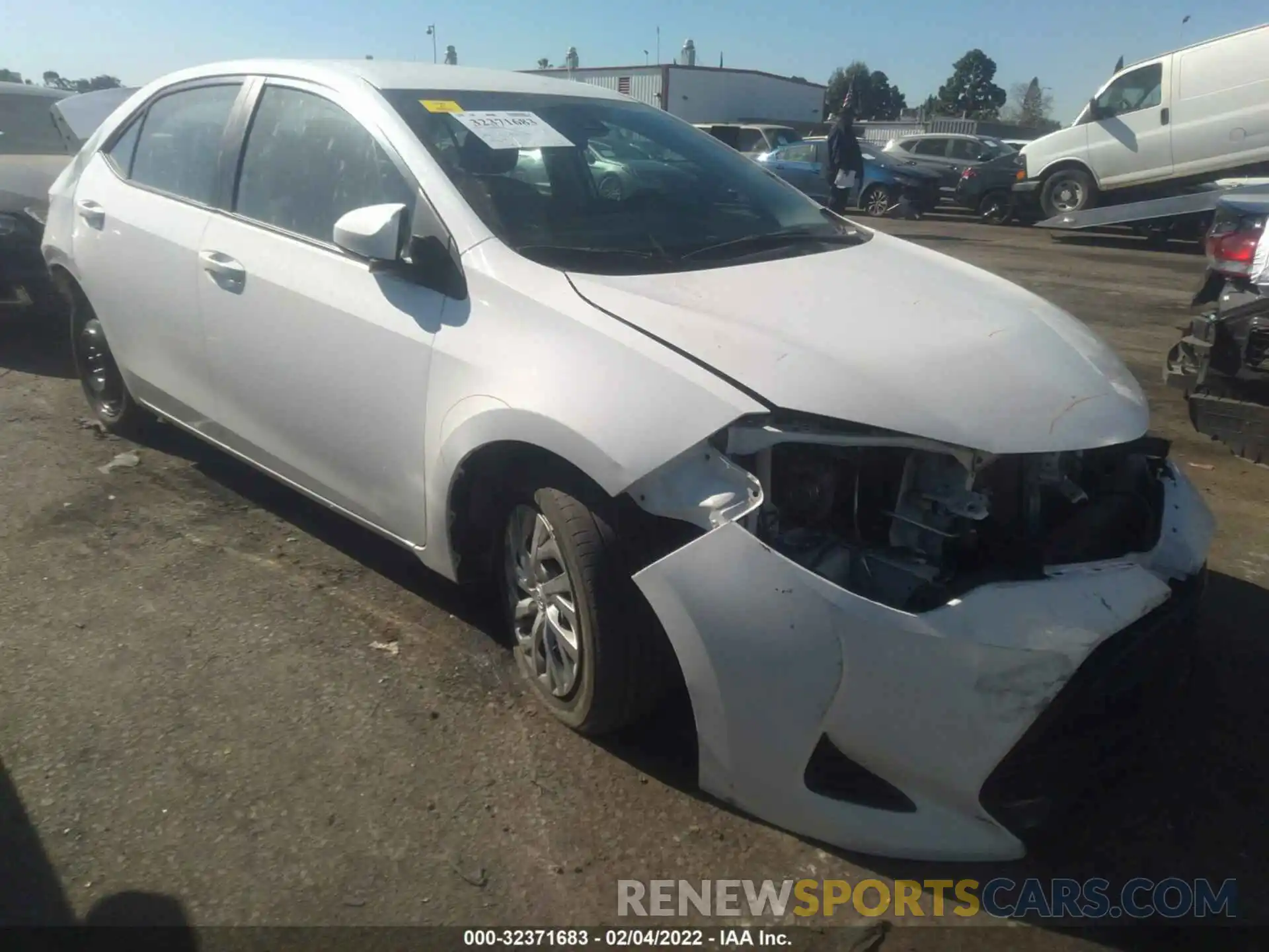 1 Photograph of a damaged car 2T1BURHE0KC234178 TOYOTA COROLLA 2019